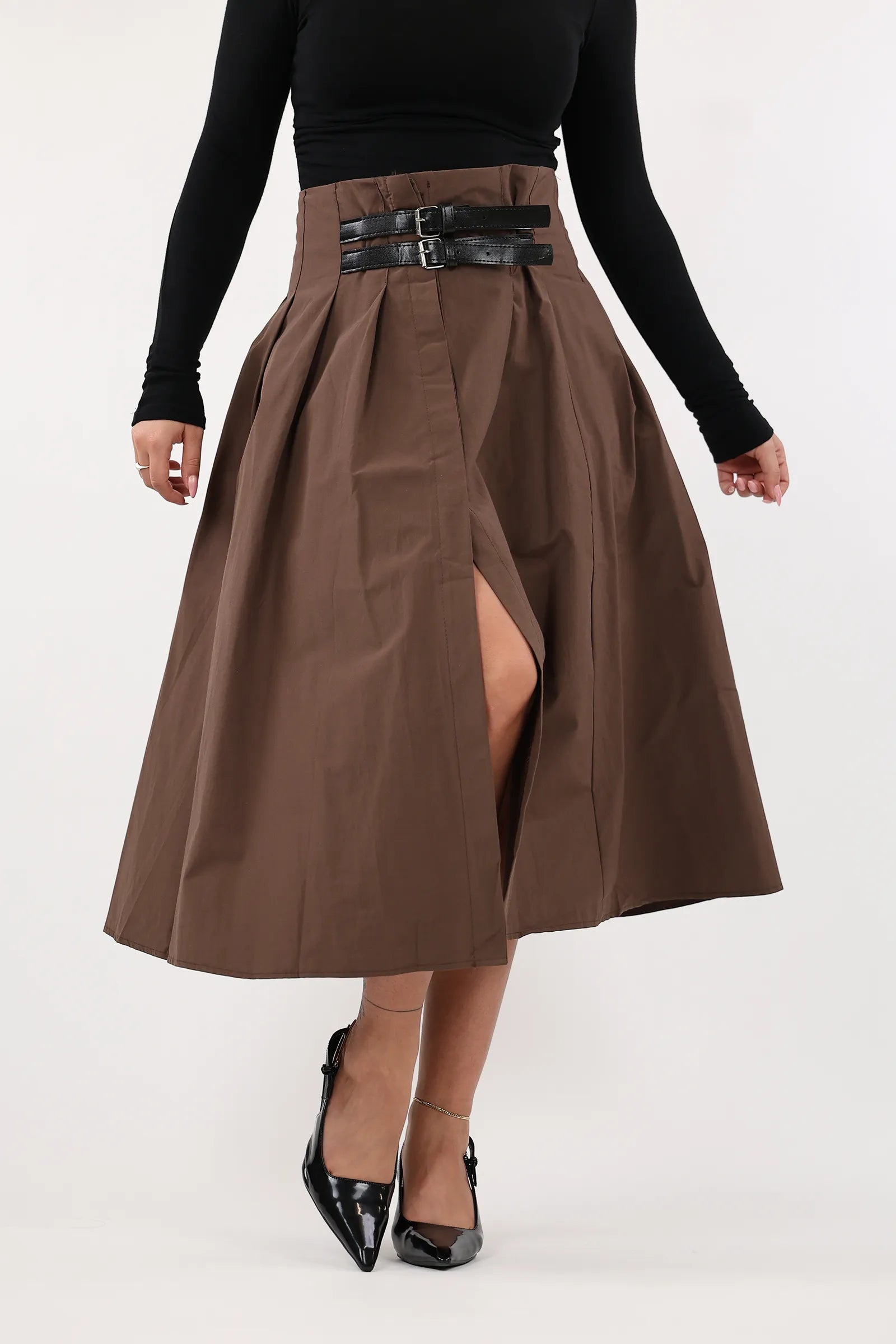 FUND PLEATED BELT