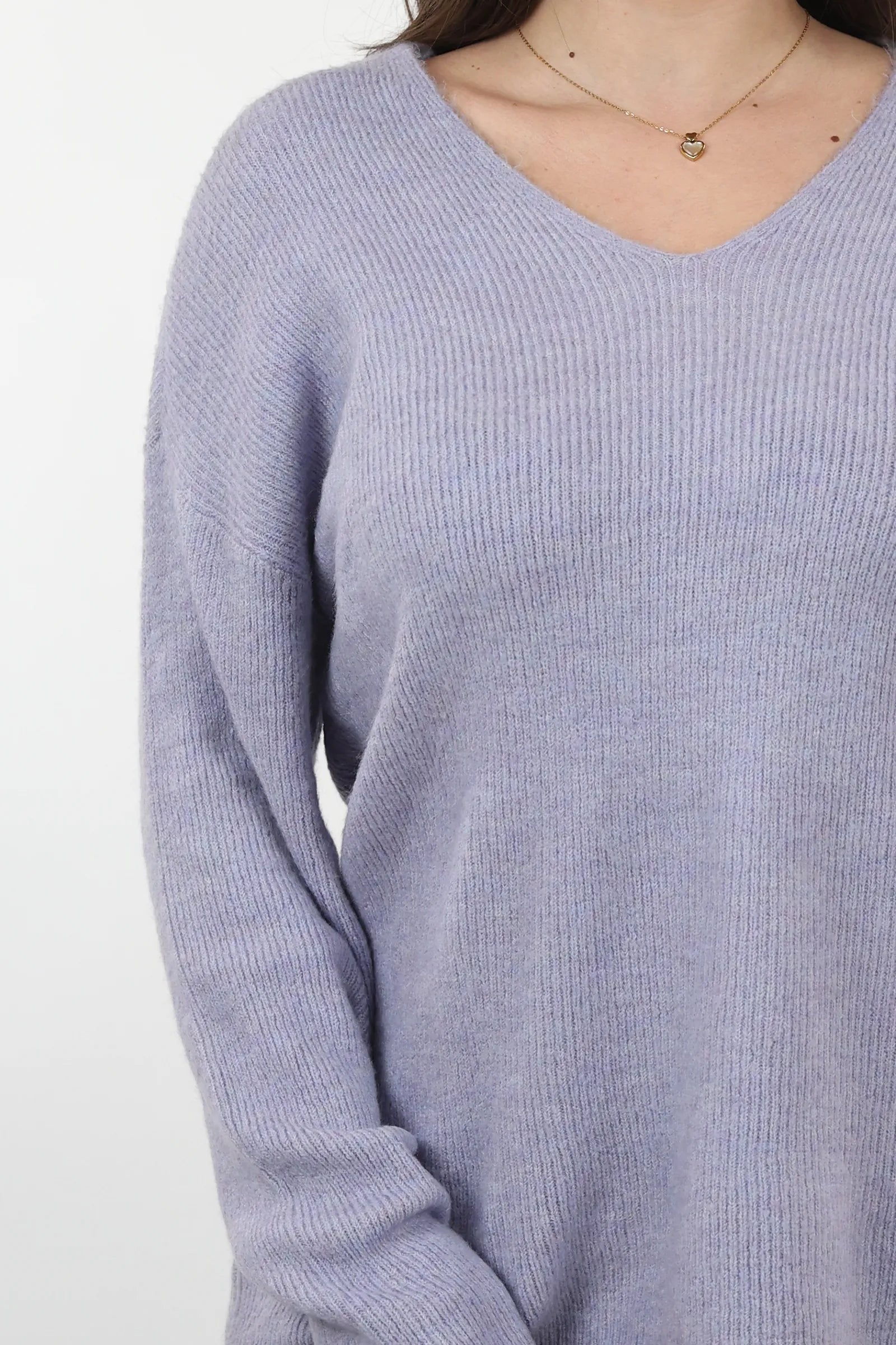 XHEMPER Deep V Knit