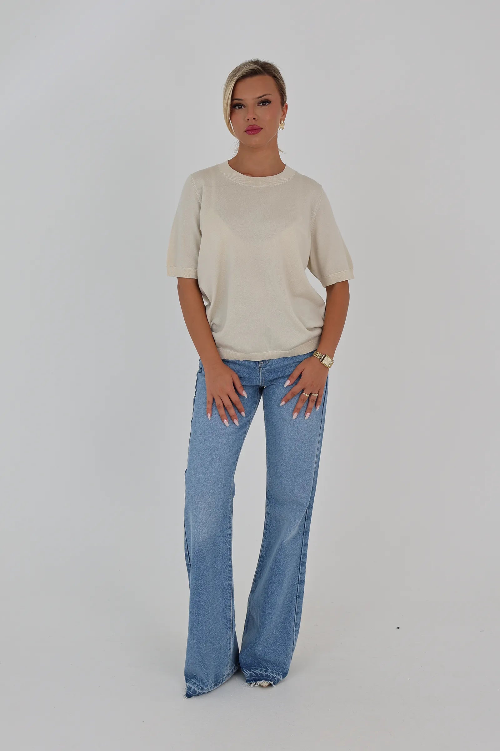 Maice knit tee