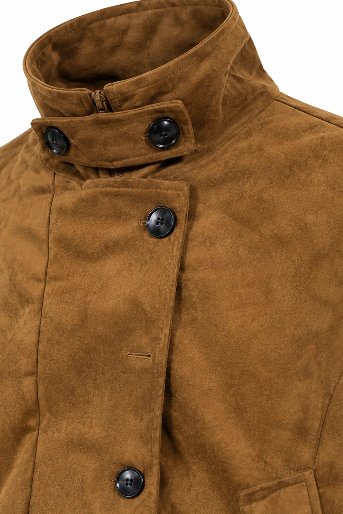 Jakne suede button-front