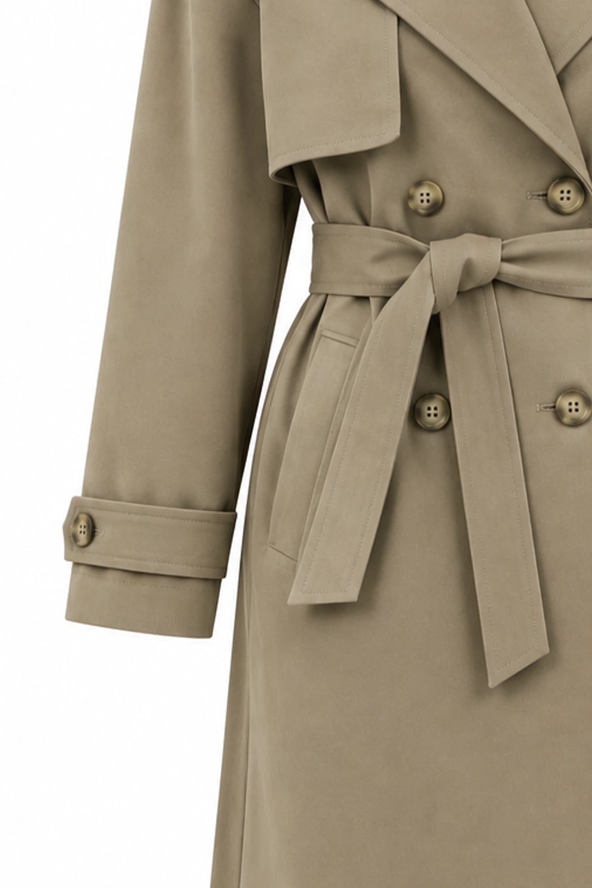Mantil trench button