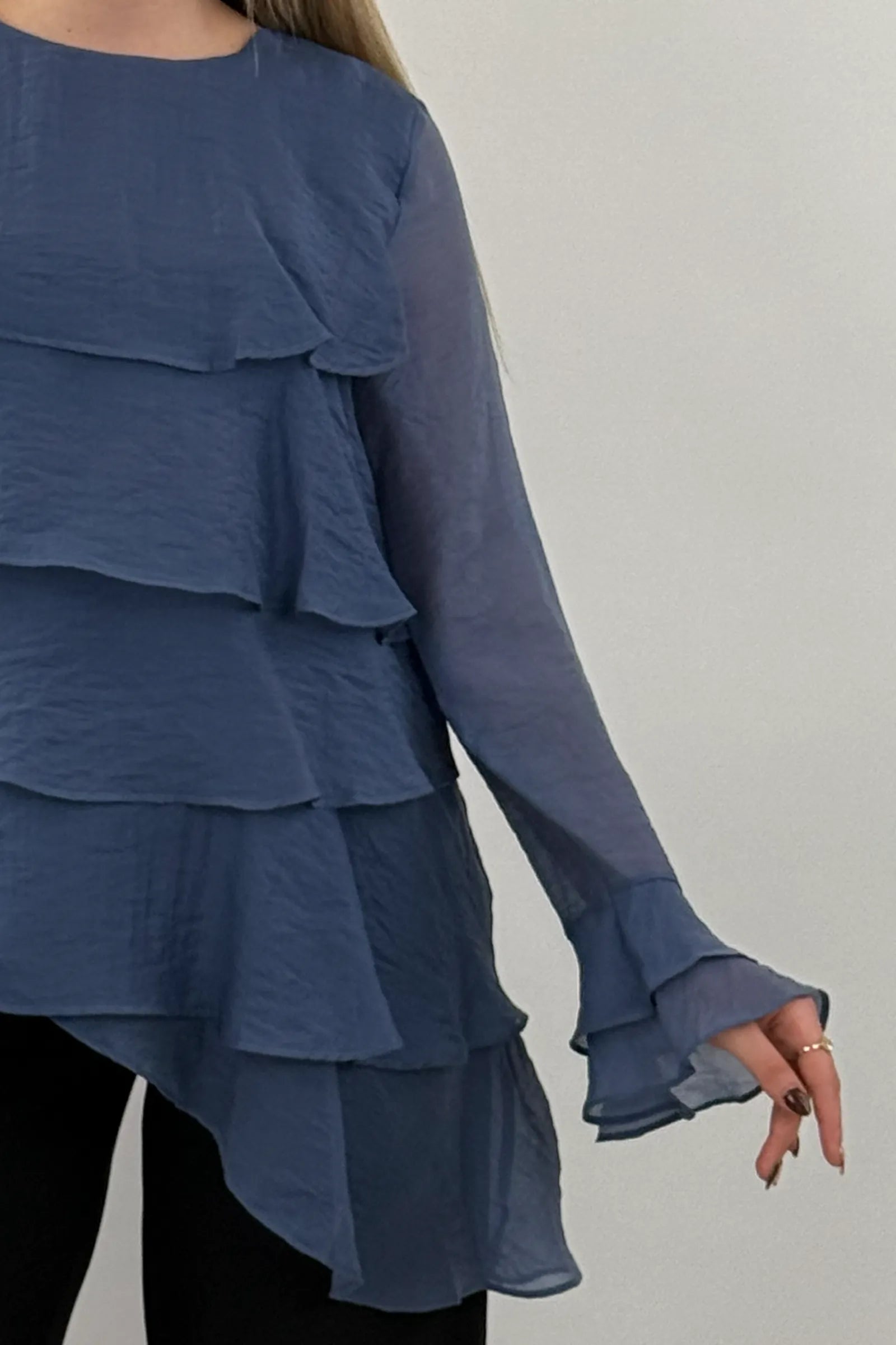 Bluze tiered ruffle