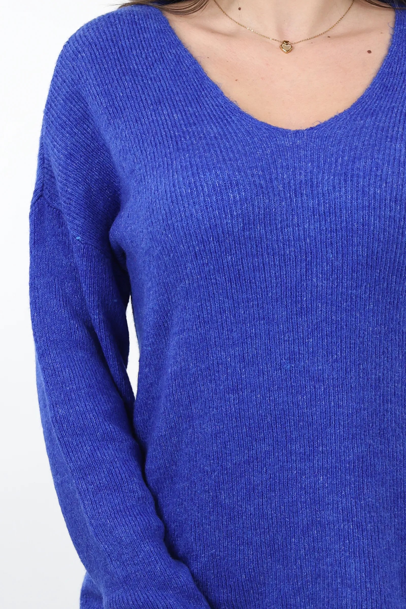 XHEMPER Deep V Knit