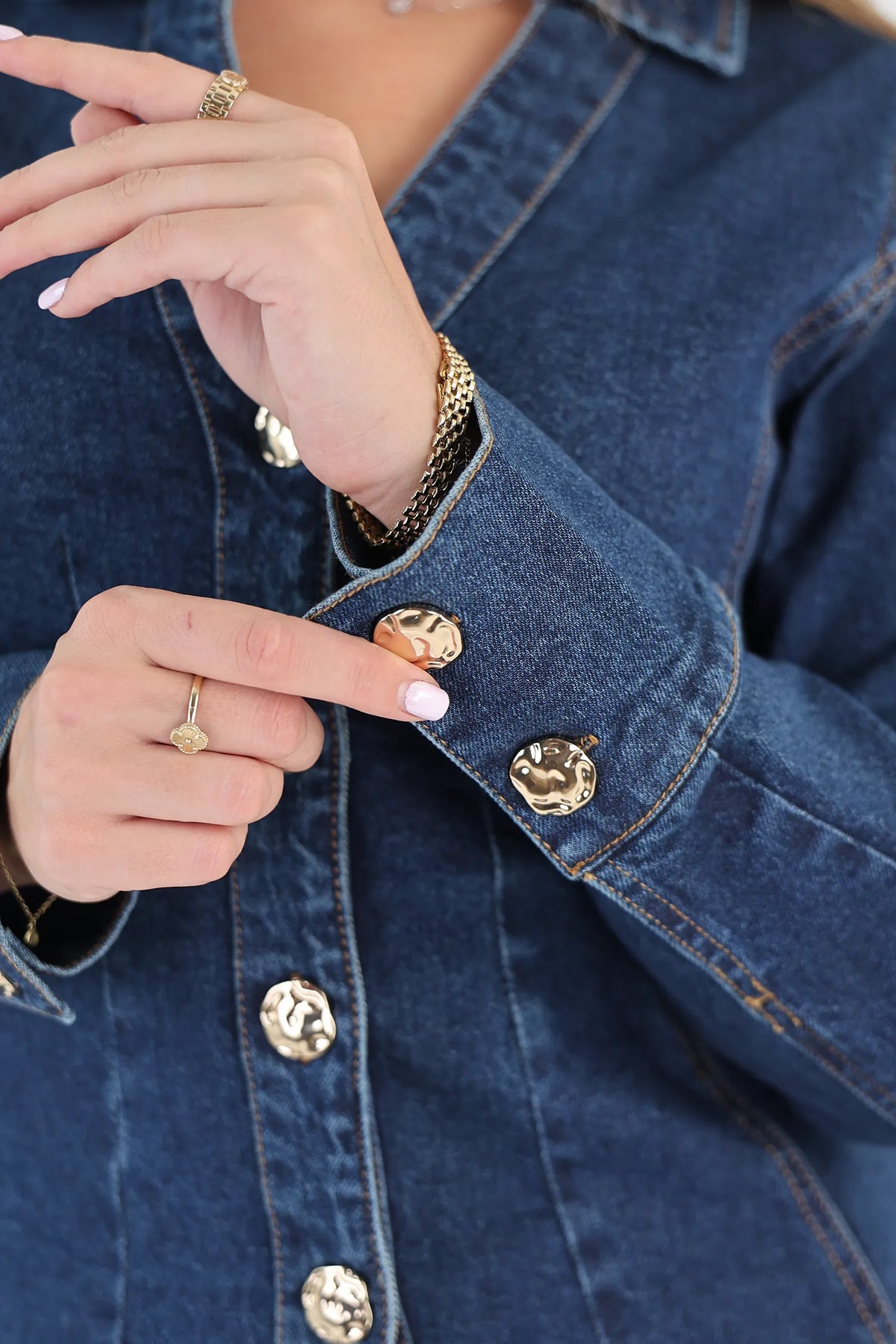 Jakne gold metallic buttons
