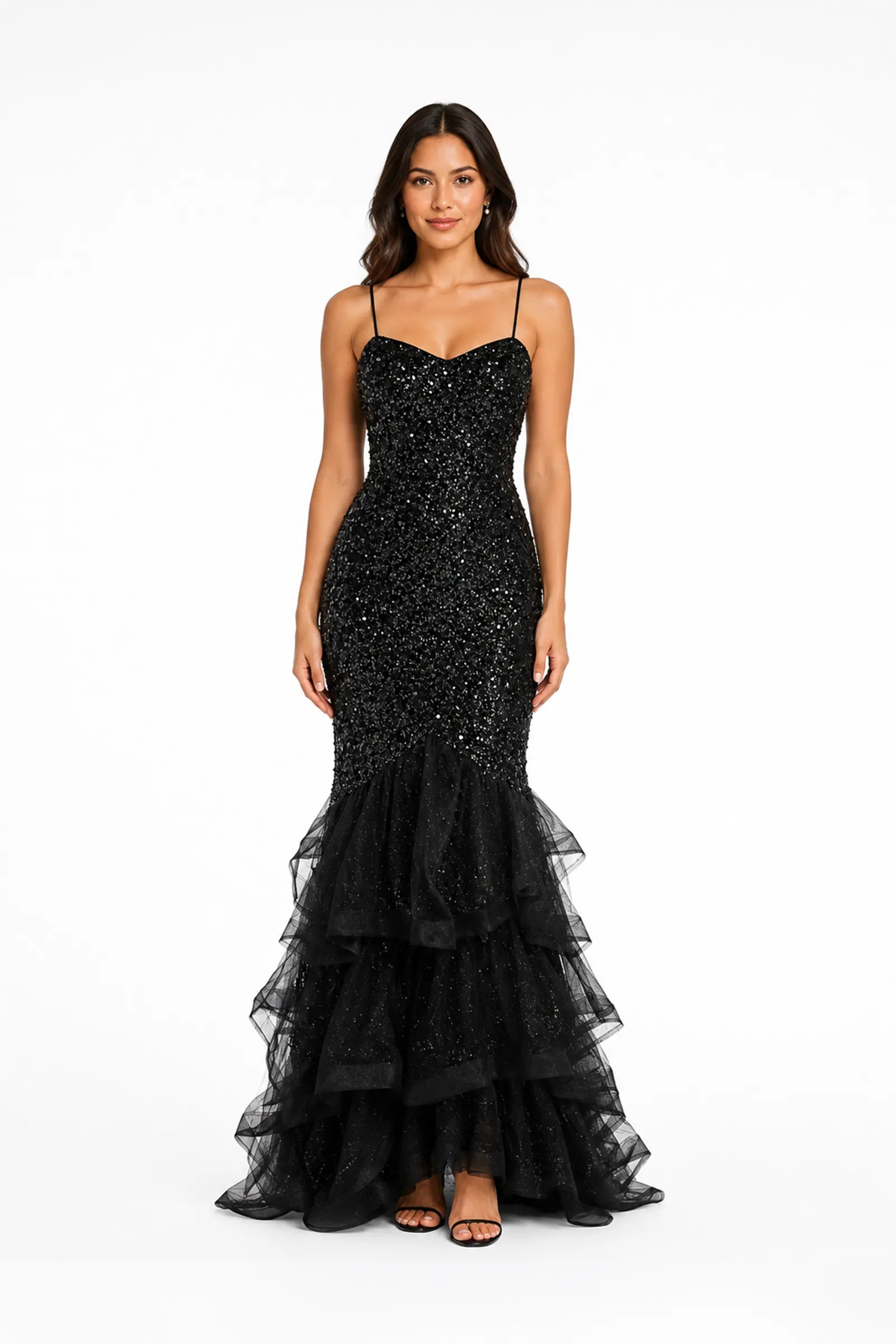 Fustan maxi marmaid
