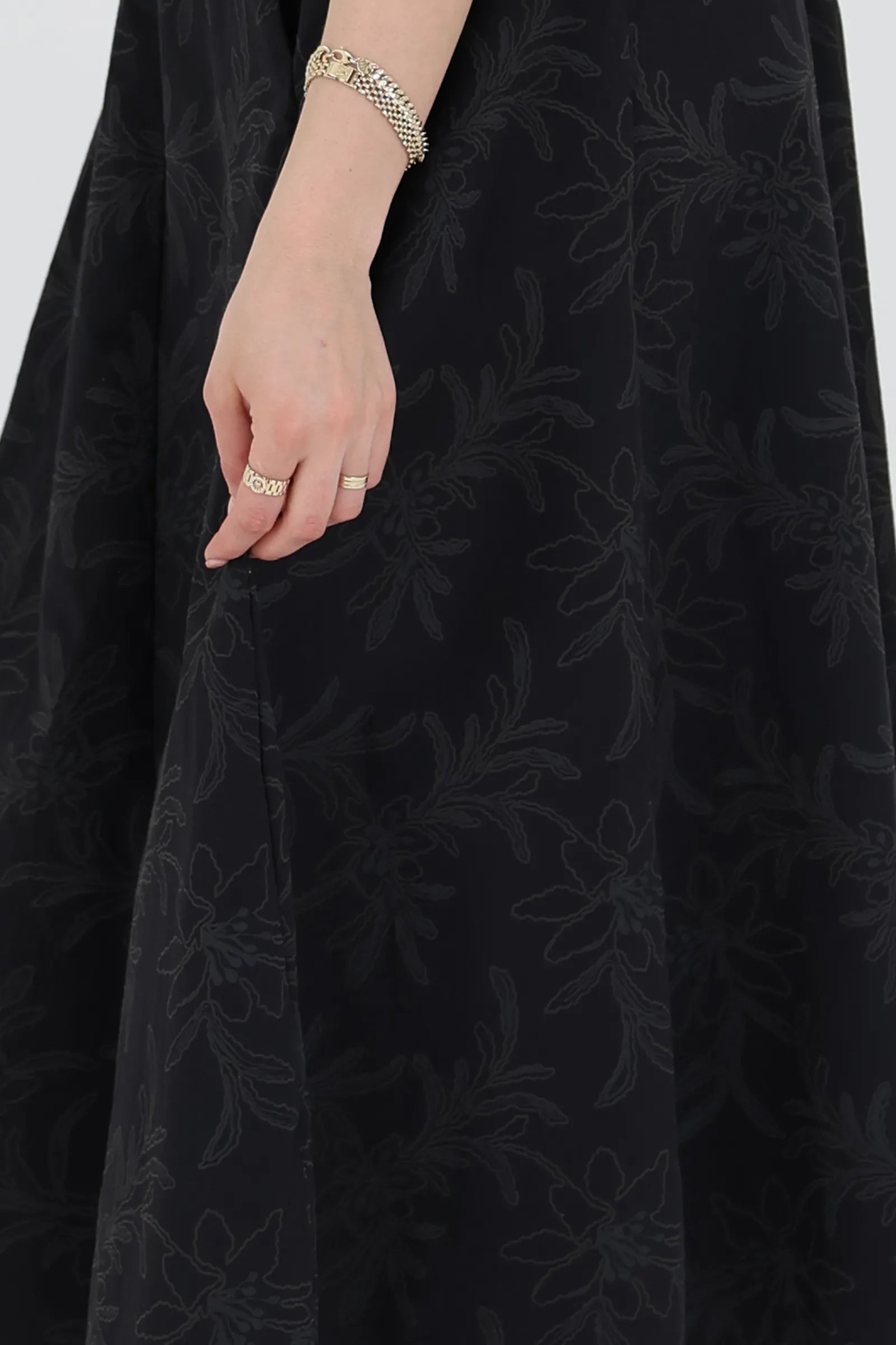 Fund floral midi