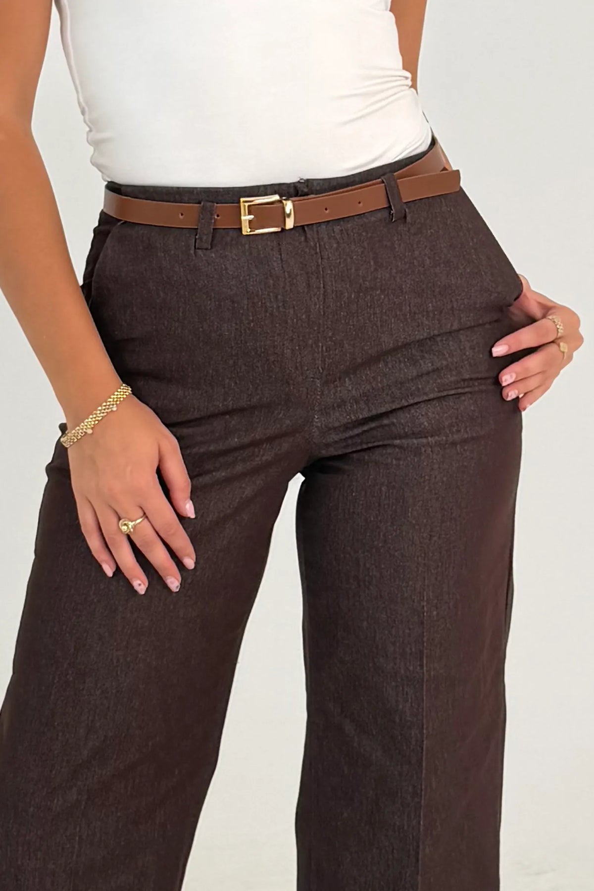 Pantallona gold buckle