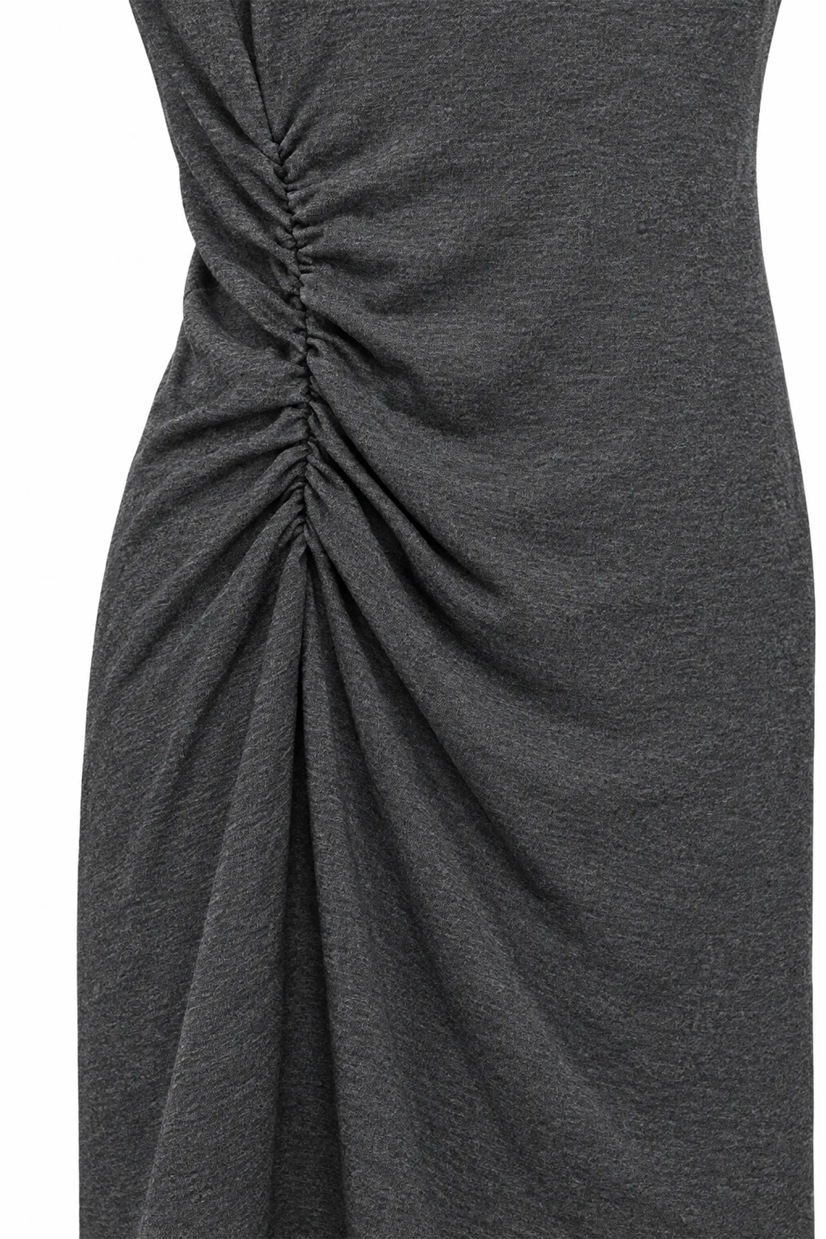 Fustan ruched side slit
