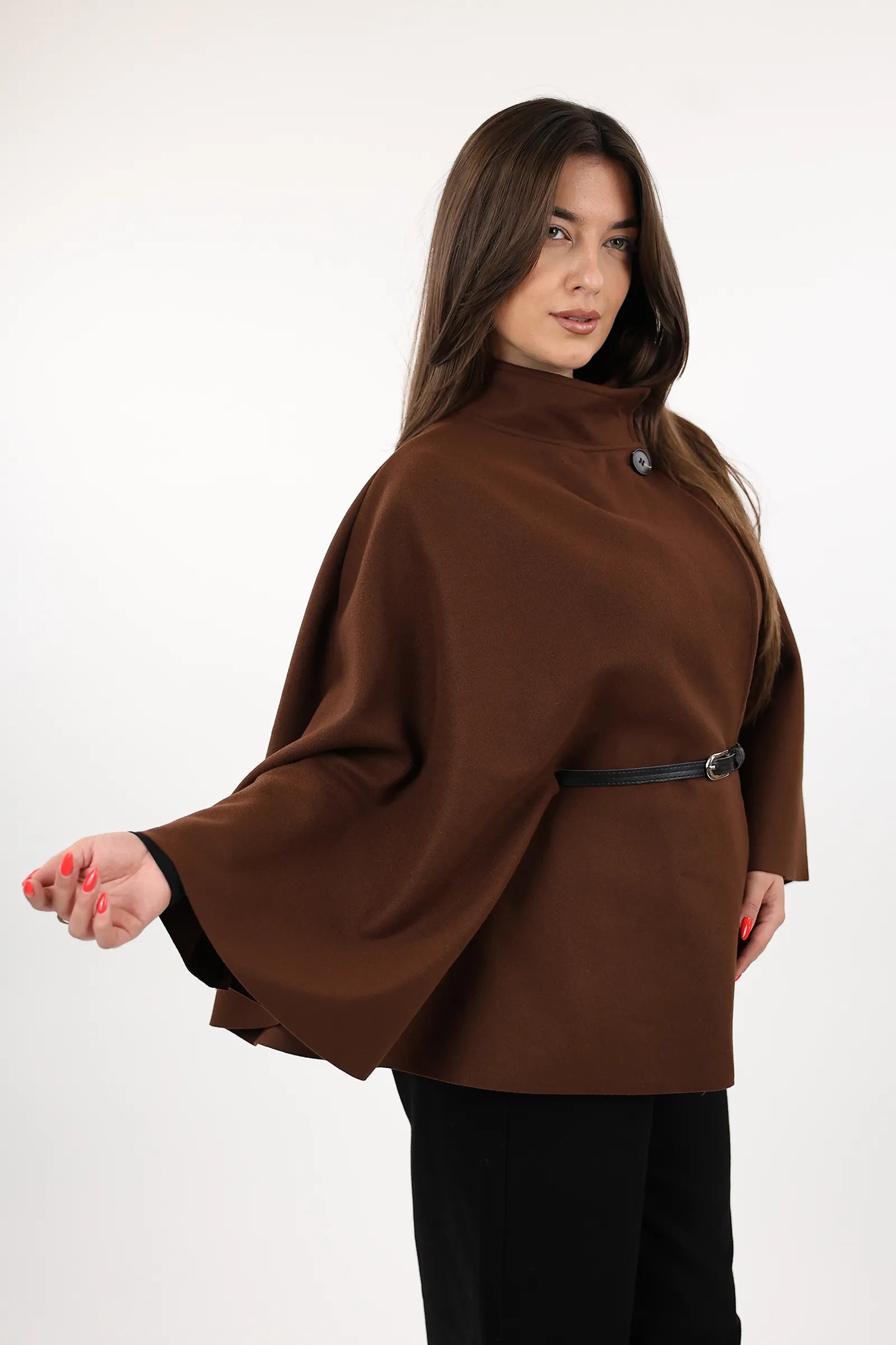 PALLTO BELTED PONCHO