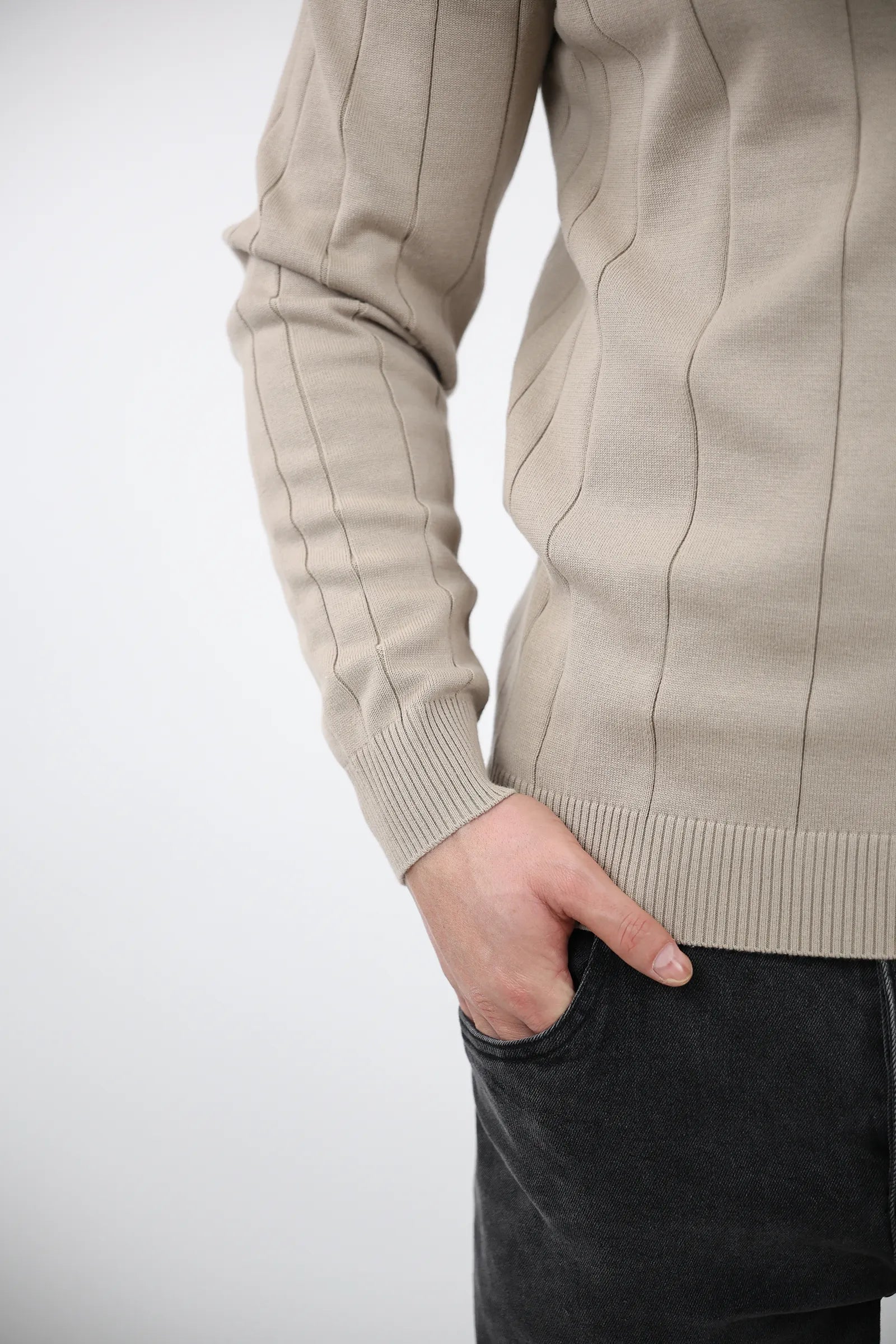 XHEMPER Vertical Stripe Sweater