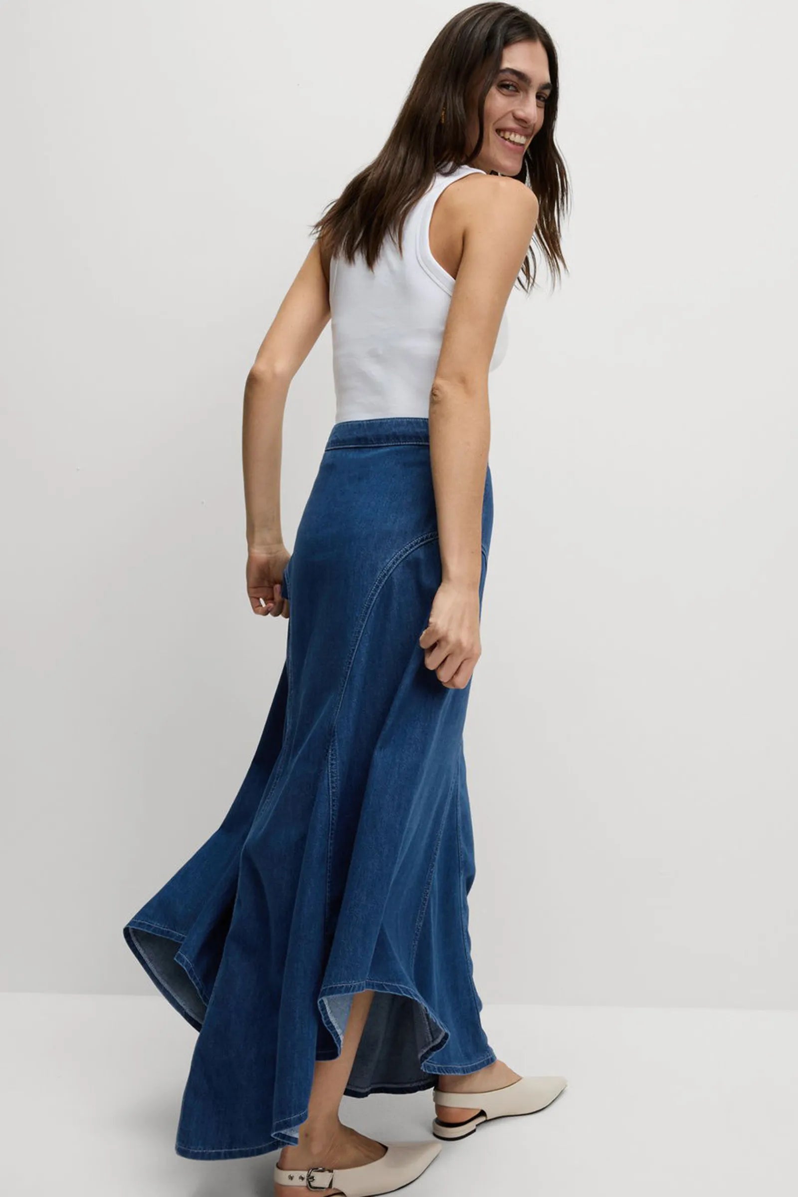 Fund asymmetric denim