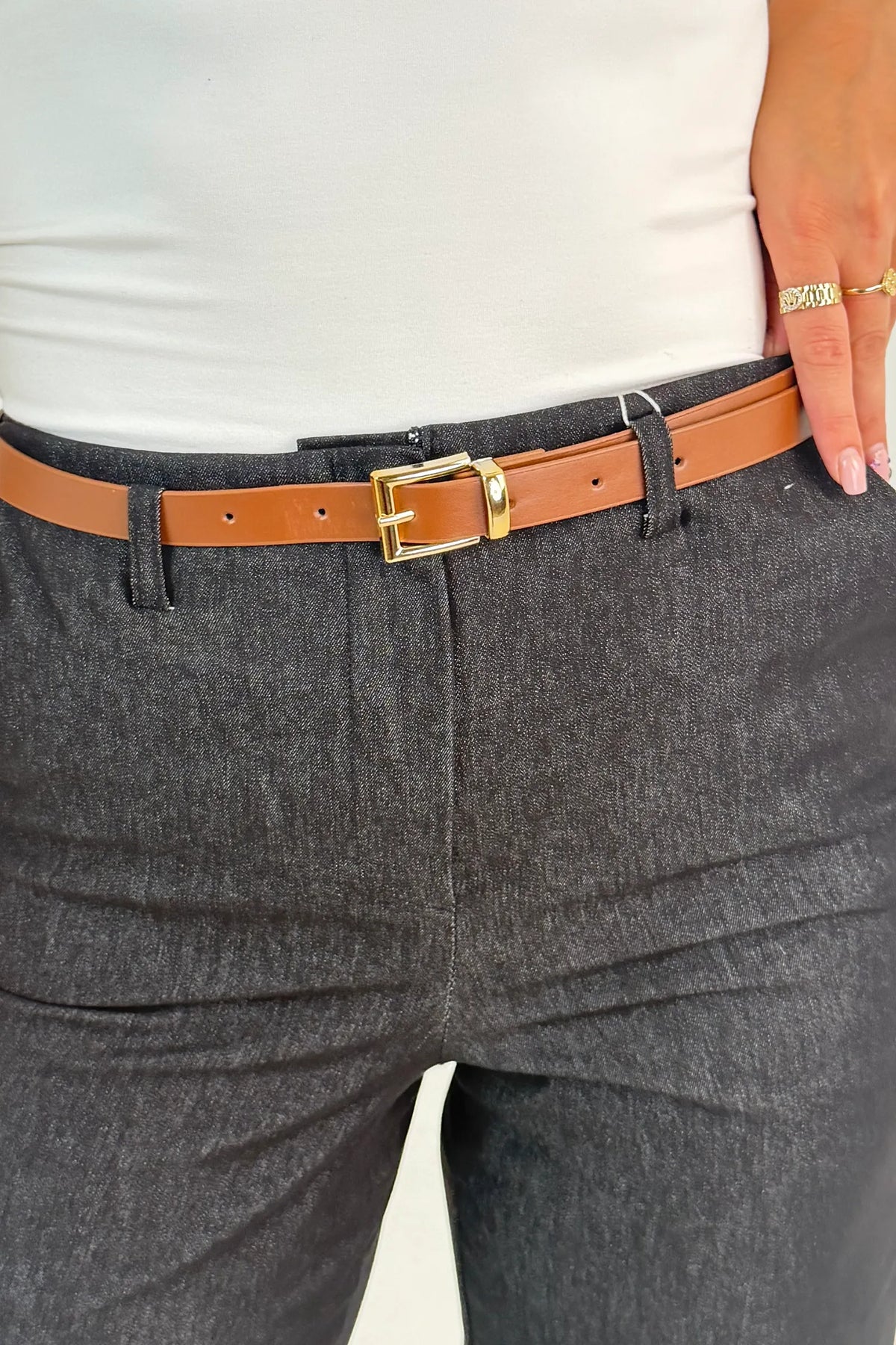 Pantallona gold buckle