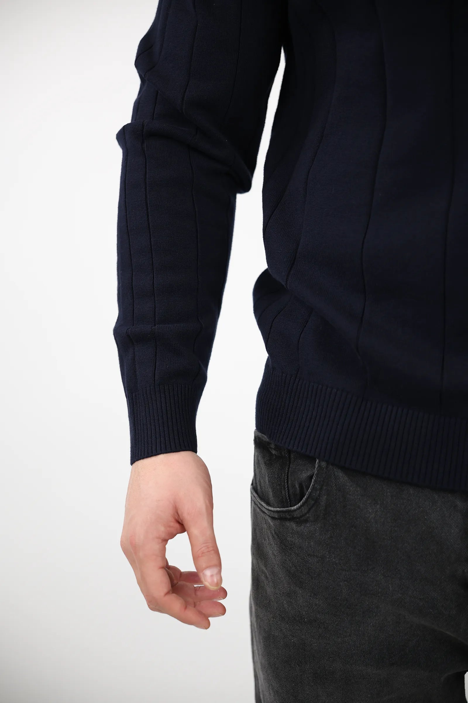 XHEMPER Vertical Stripe Sweater