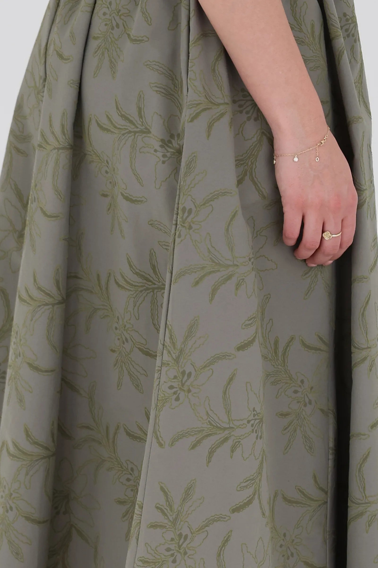 Fund floral midi