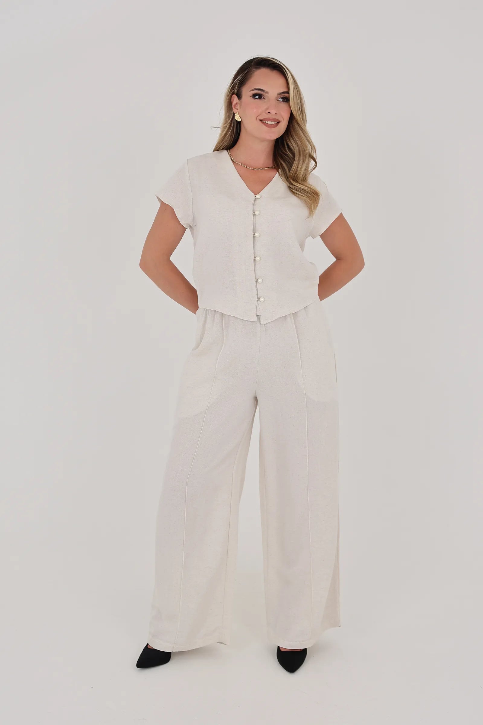 Kemishe pearl button