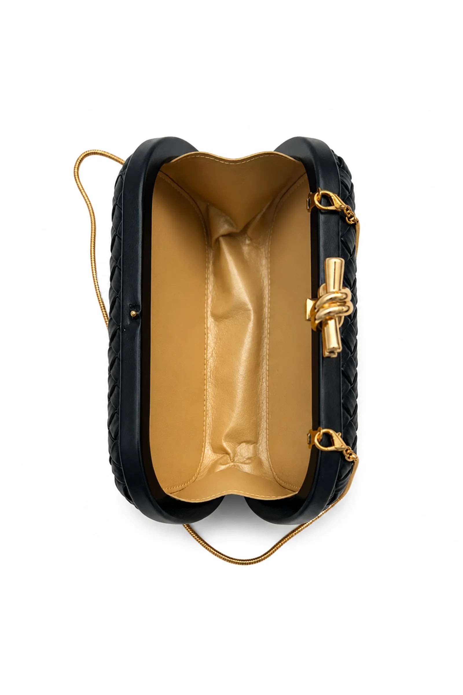 Çante gold knot clasp