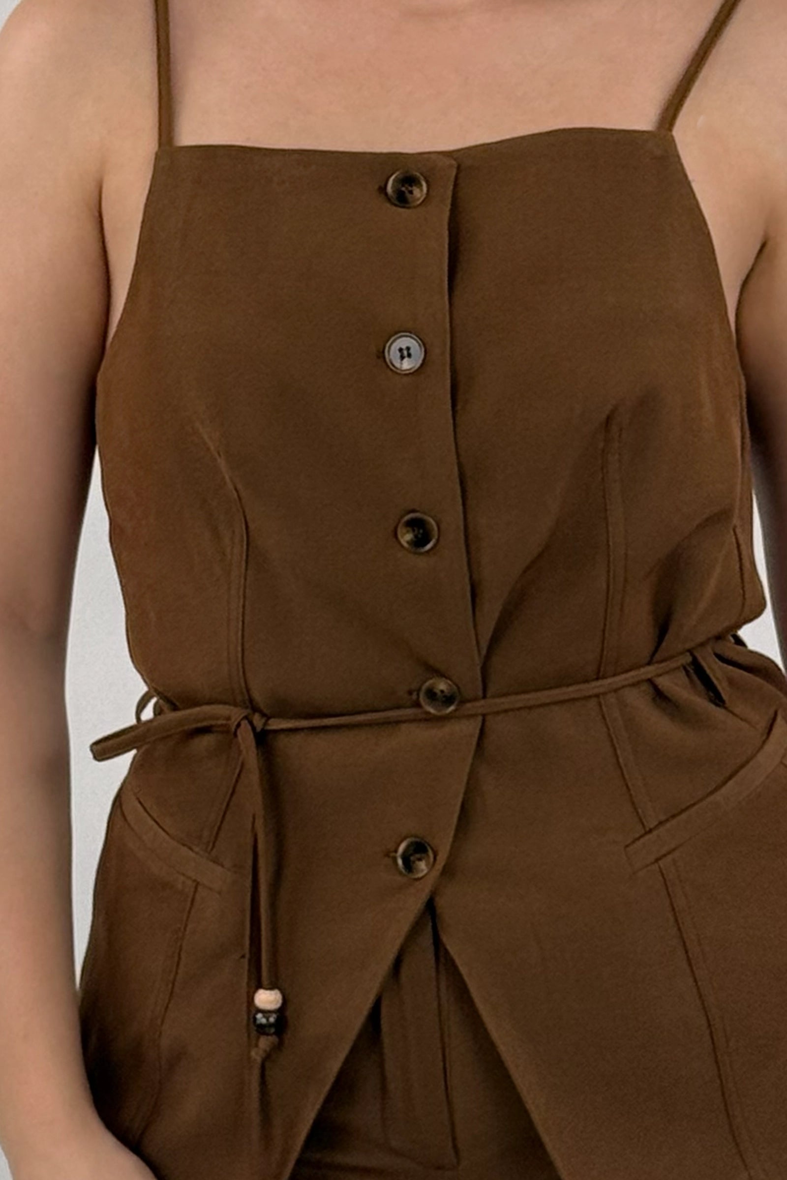 Maice button-up vest