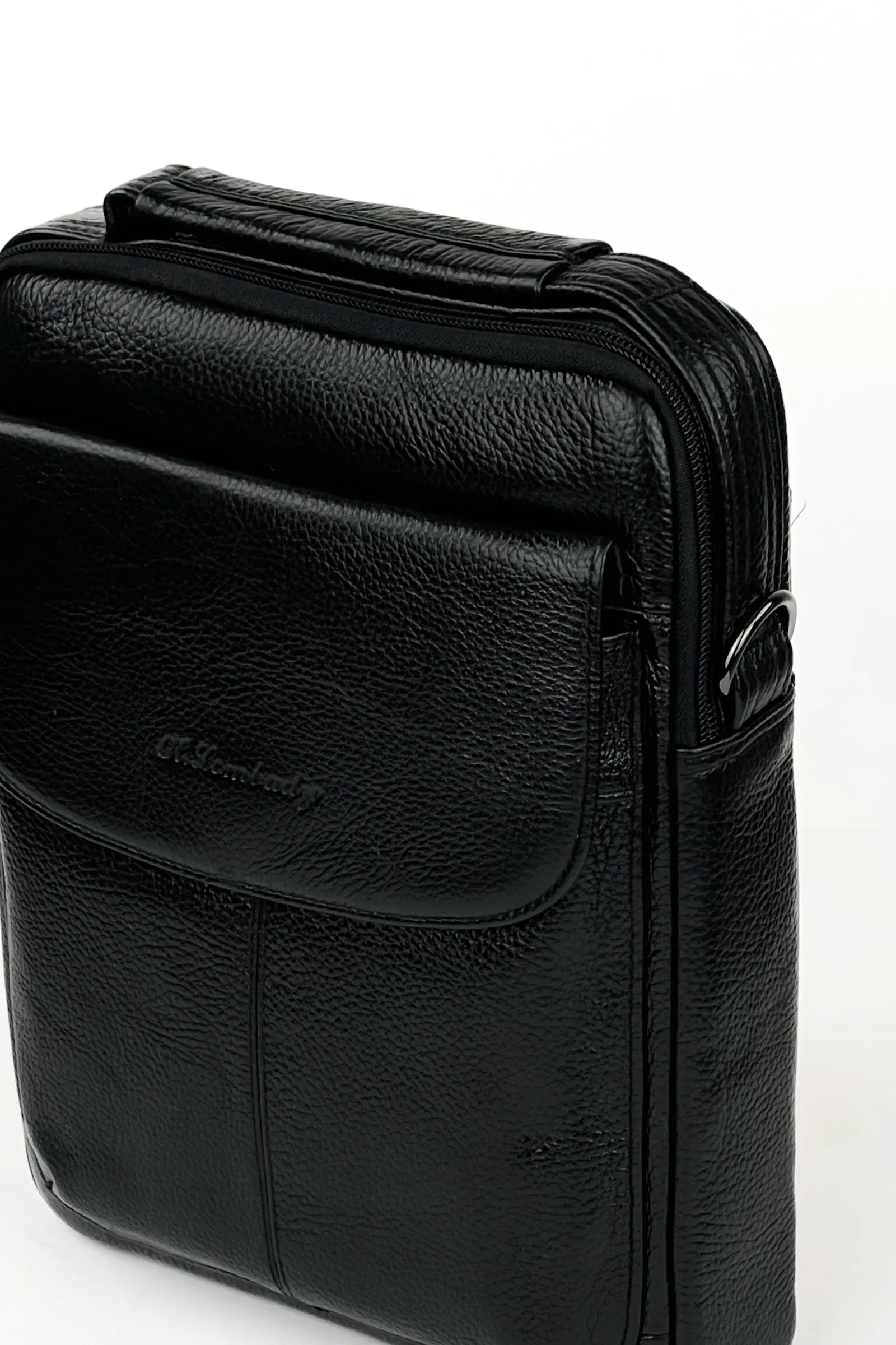 Çanta black leather crossbody bag