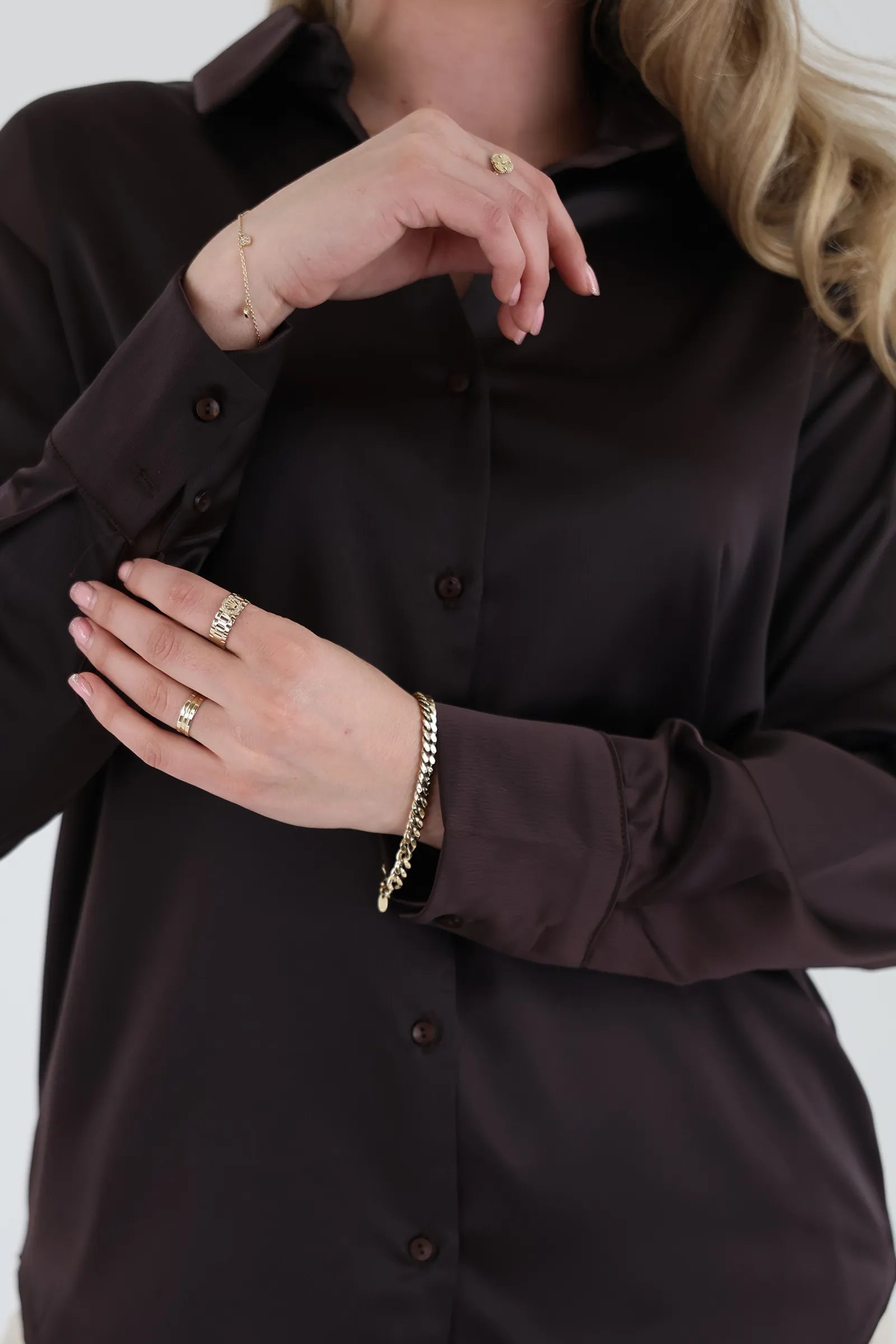 Kemishe satin long sleeve