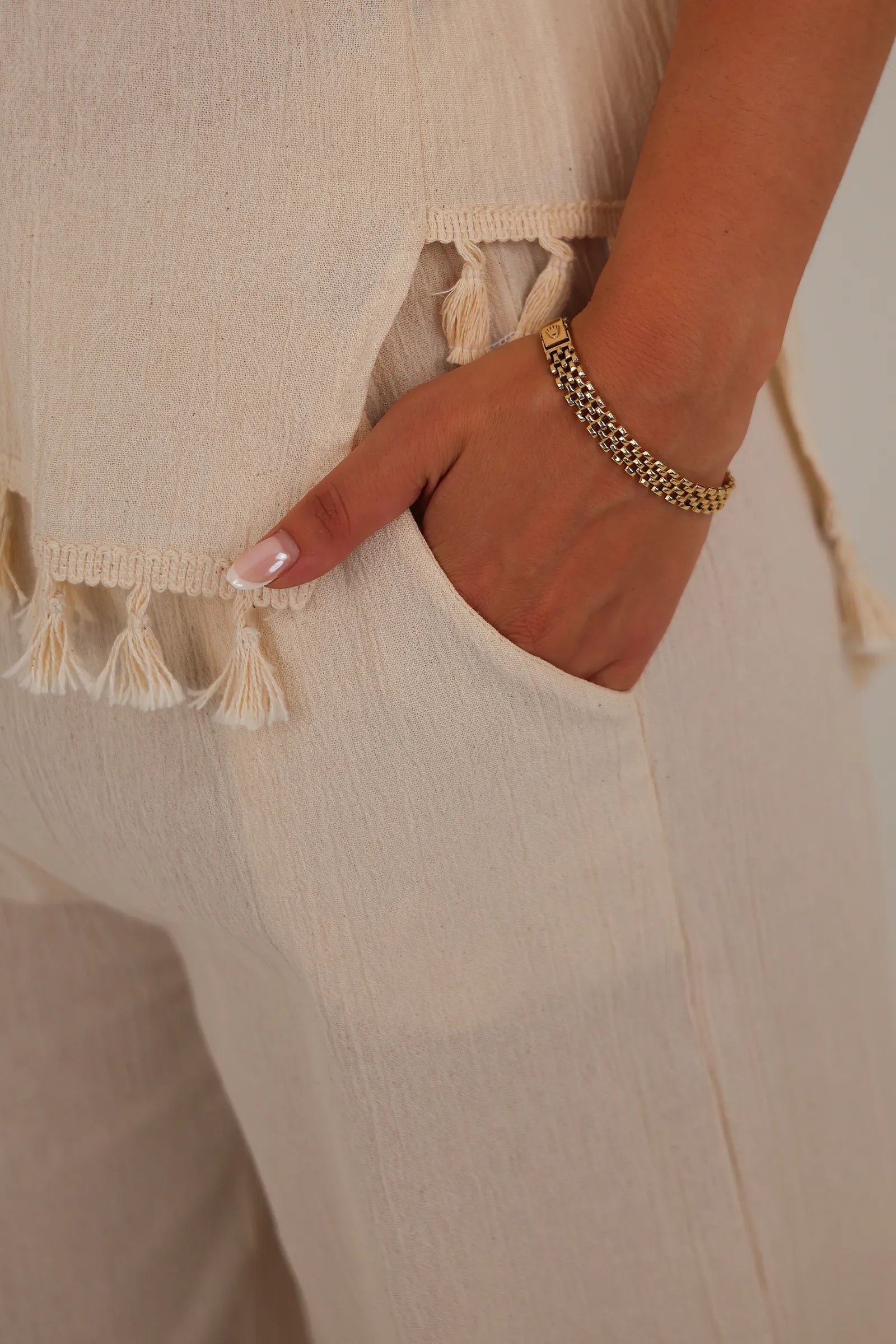 Pantallona relaxed wide leg