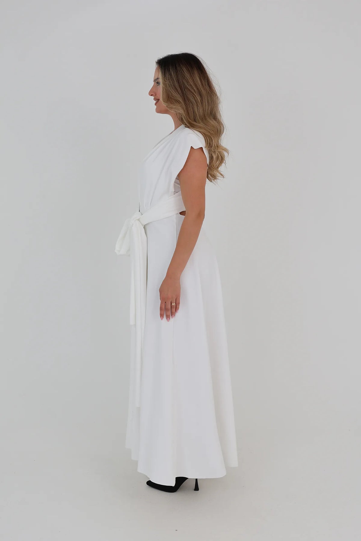 Fustan white wrap