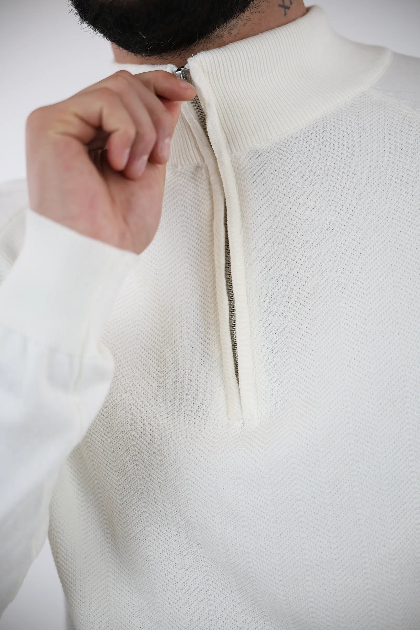 XHEMPER zip top knit