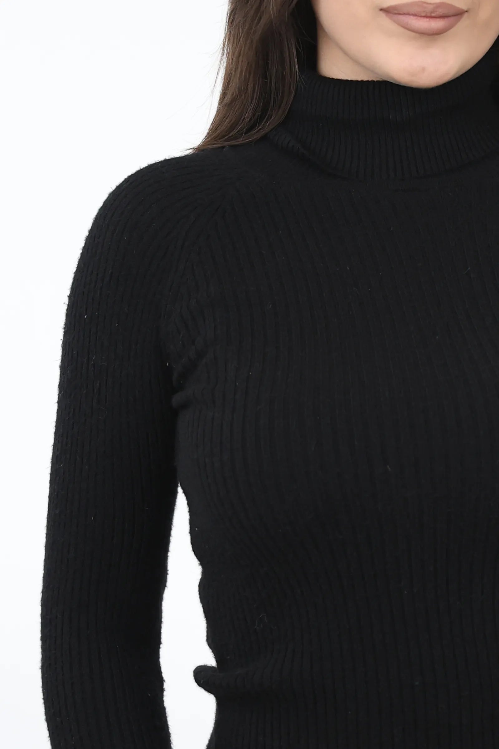 RROLLKE Fitted Rib-Knit