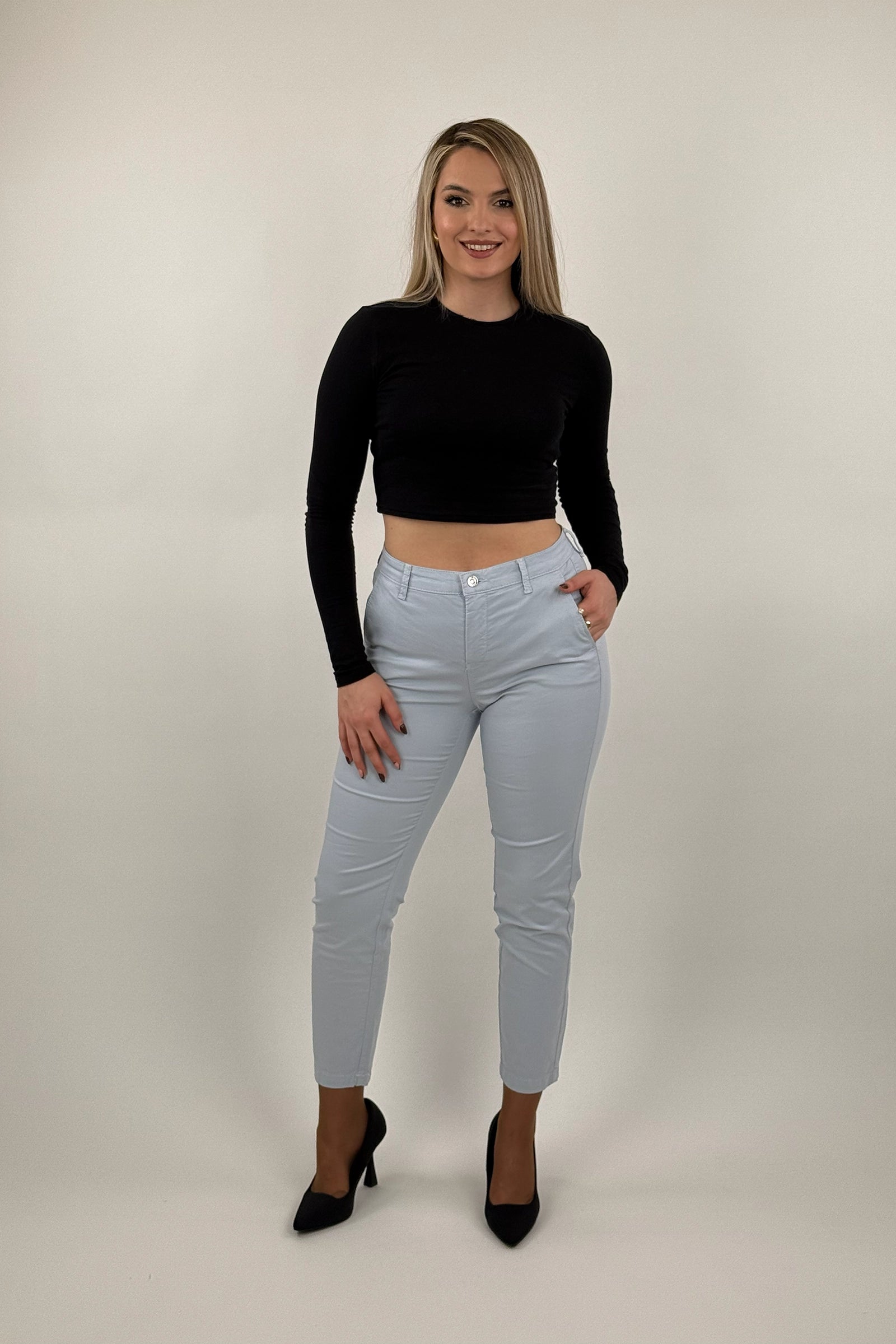 pantallona soft beige