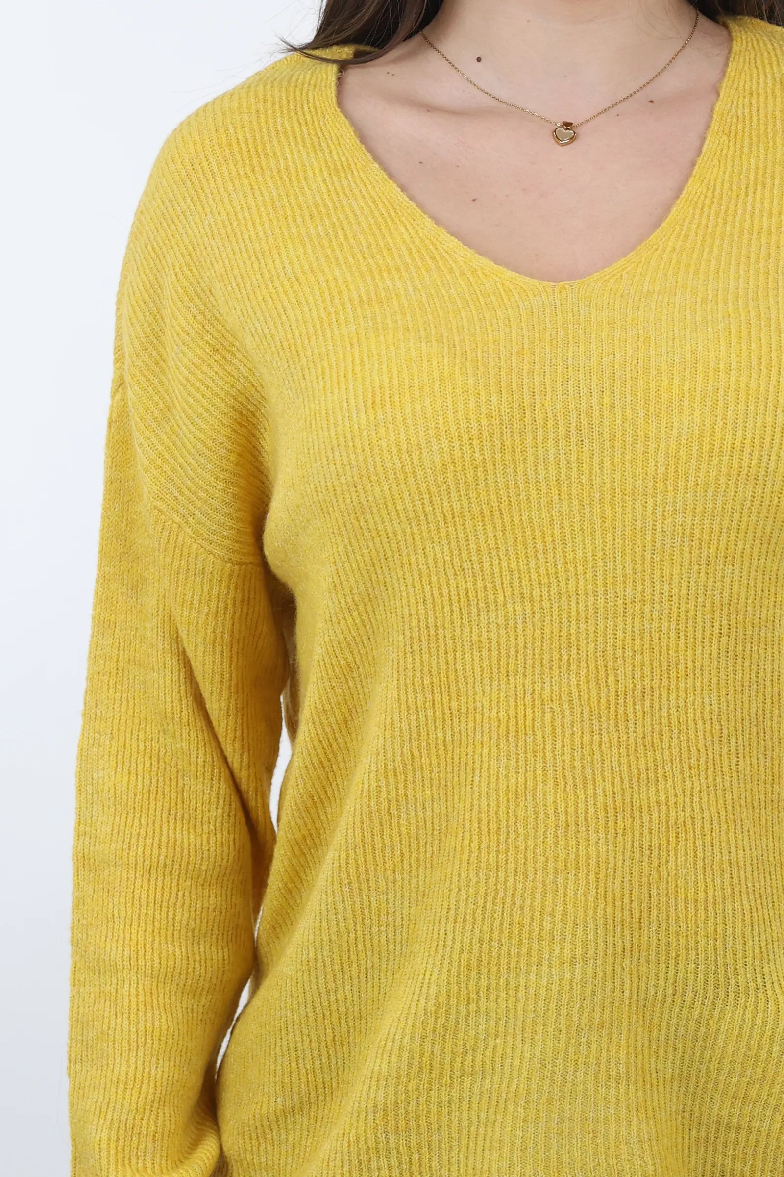 XHEMPER Deep V Knit