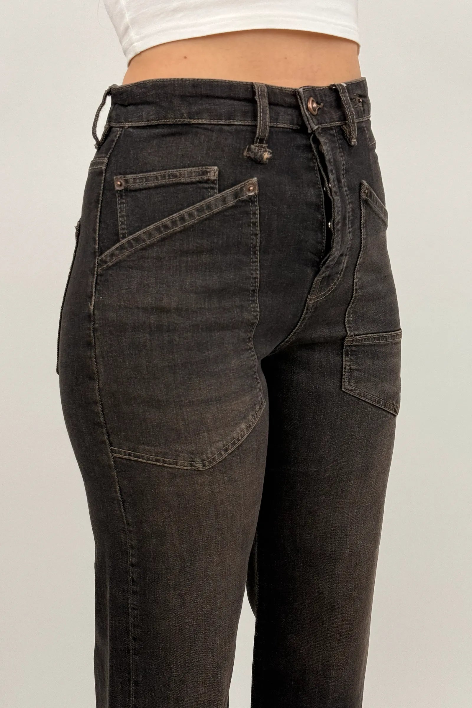 Farmerka wide leg denim