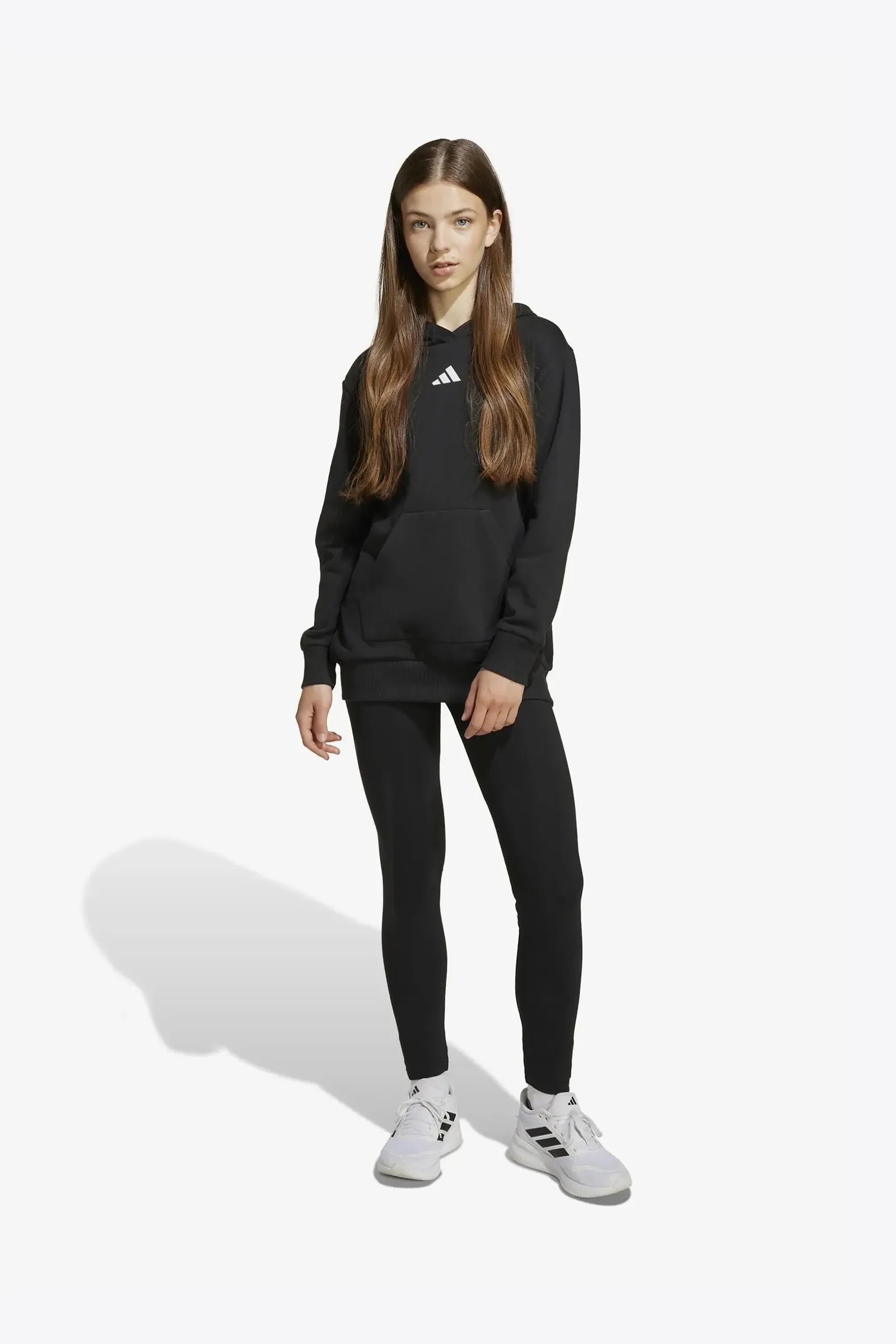 SET adidas Hooded Tracksuit Pure Black Junior