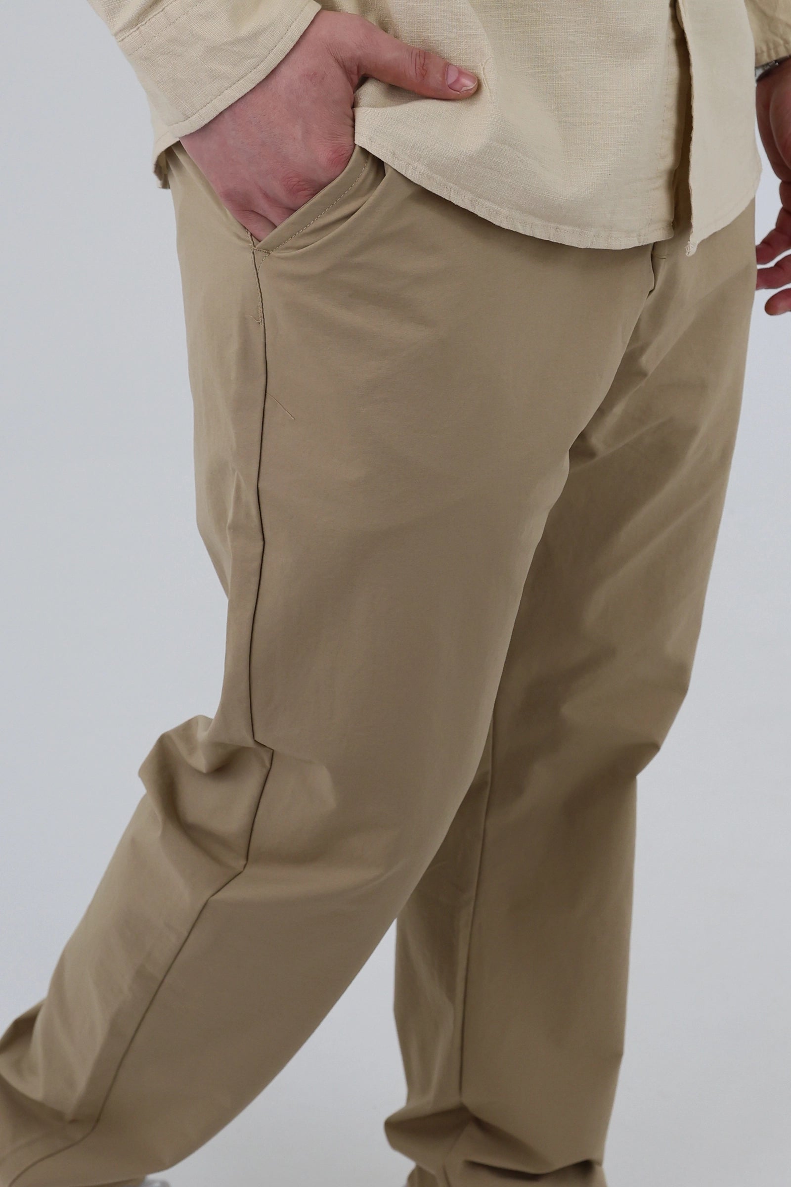 Pantallona loose fit linen
