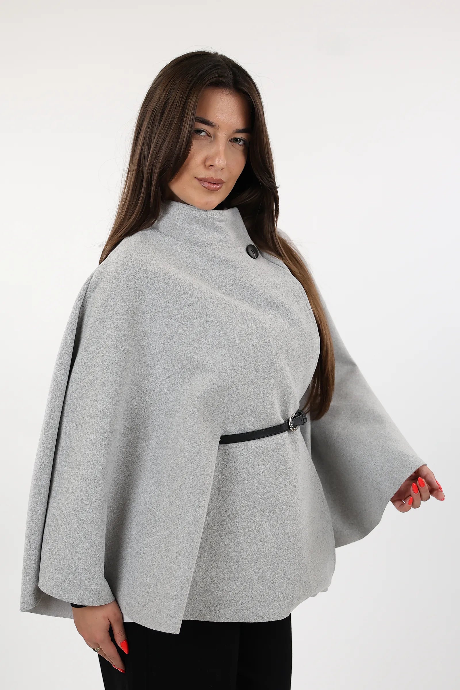 PALLTO BELTED PONCHO
