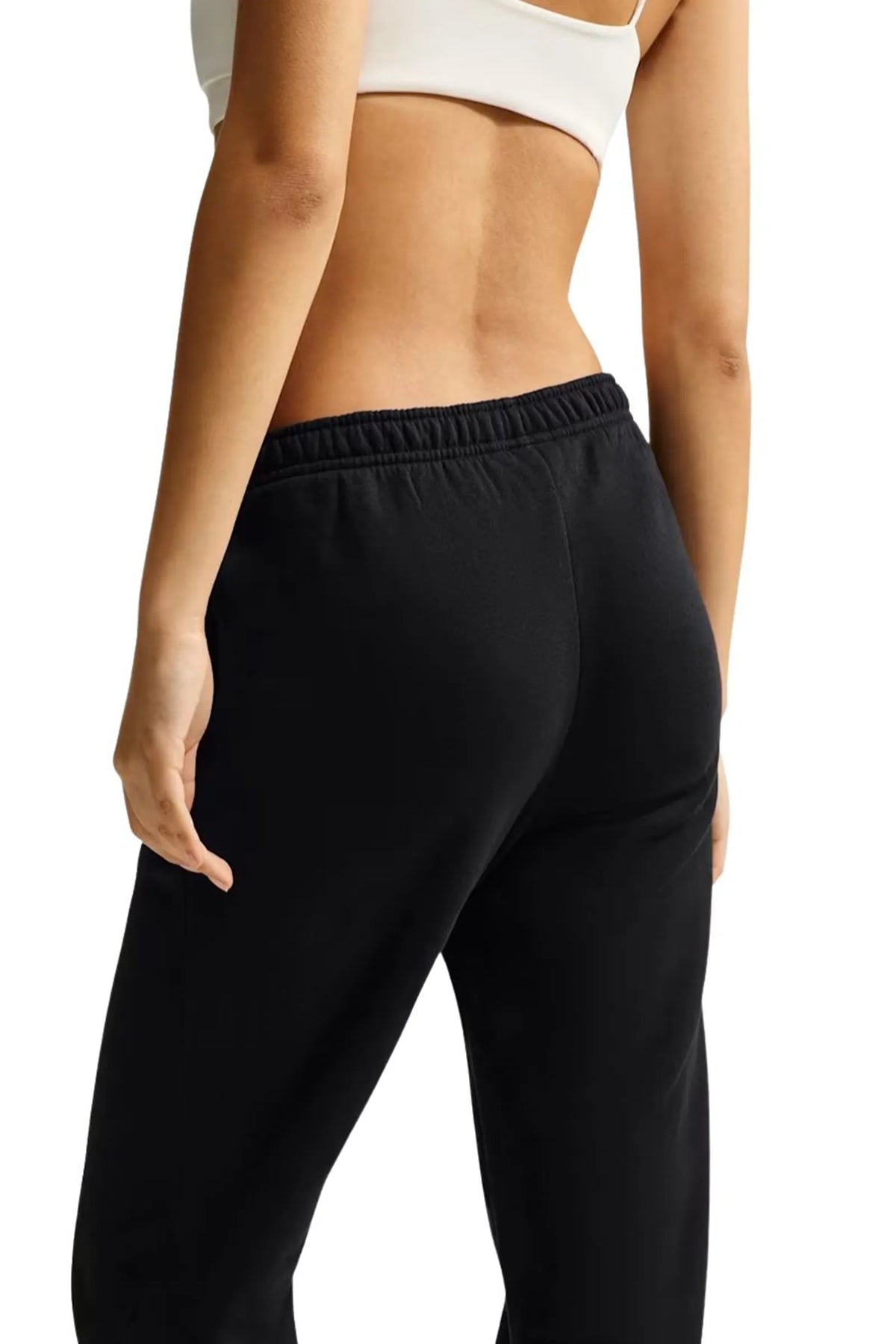 Trenerka nike studio fleece women's mid-rise open-hem trousers IM8078-001