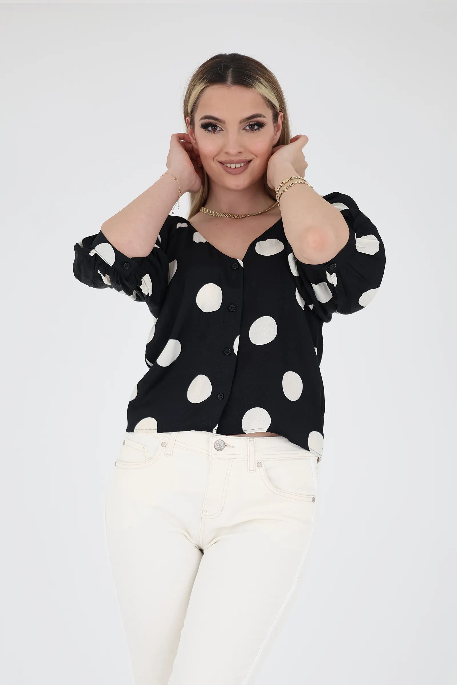Kemishe puff sleeve
