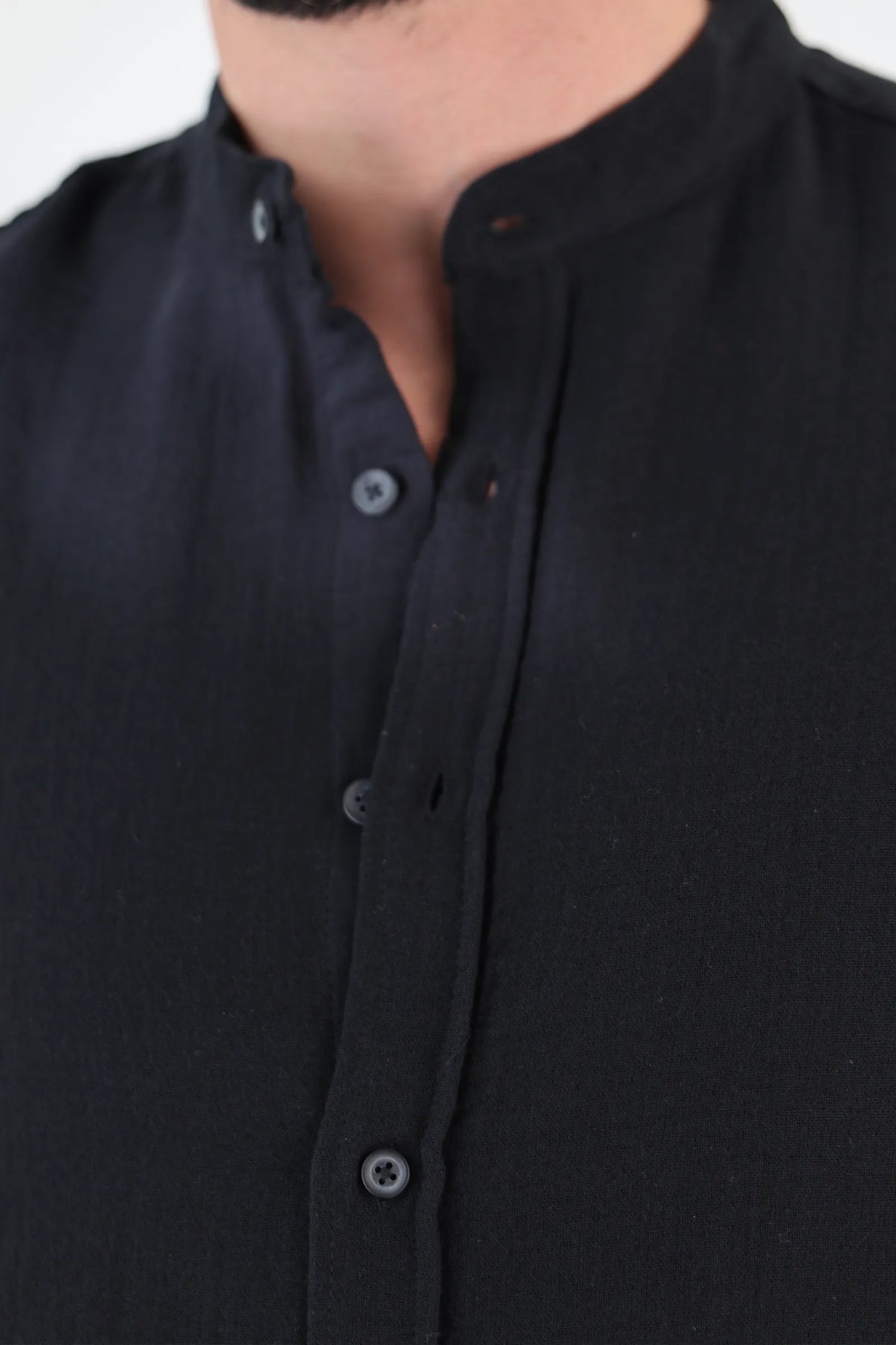 Kemishe mandarin collar