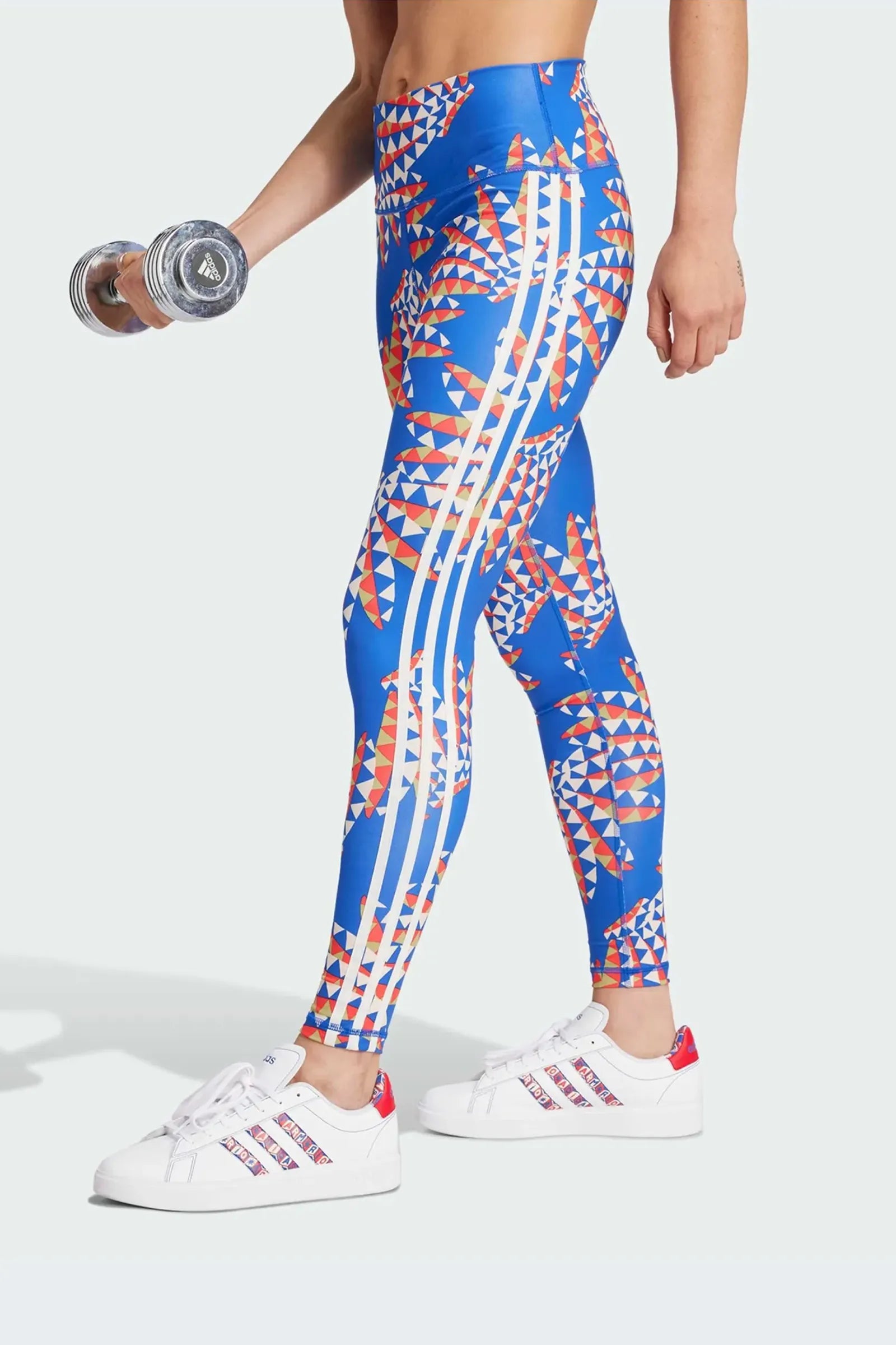 hellanke Adidas x FARM Rio 7/8 Leggings (Blue & Orange) IQ4508