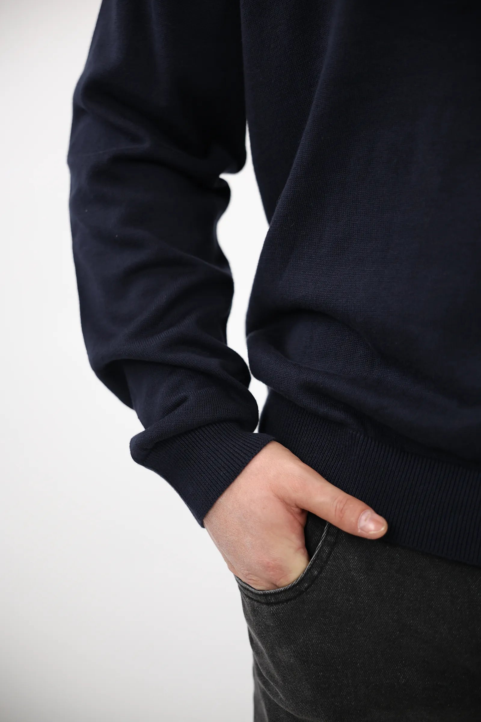 XHEMPER High Neck Zip up