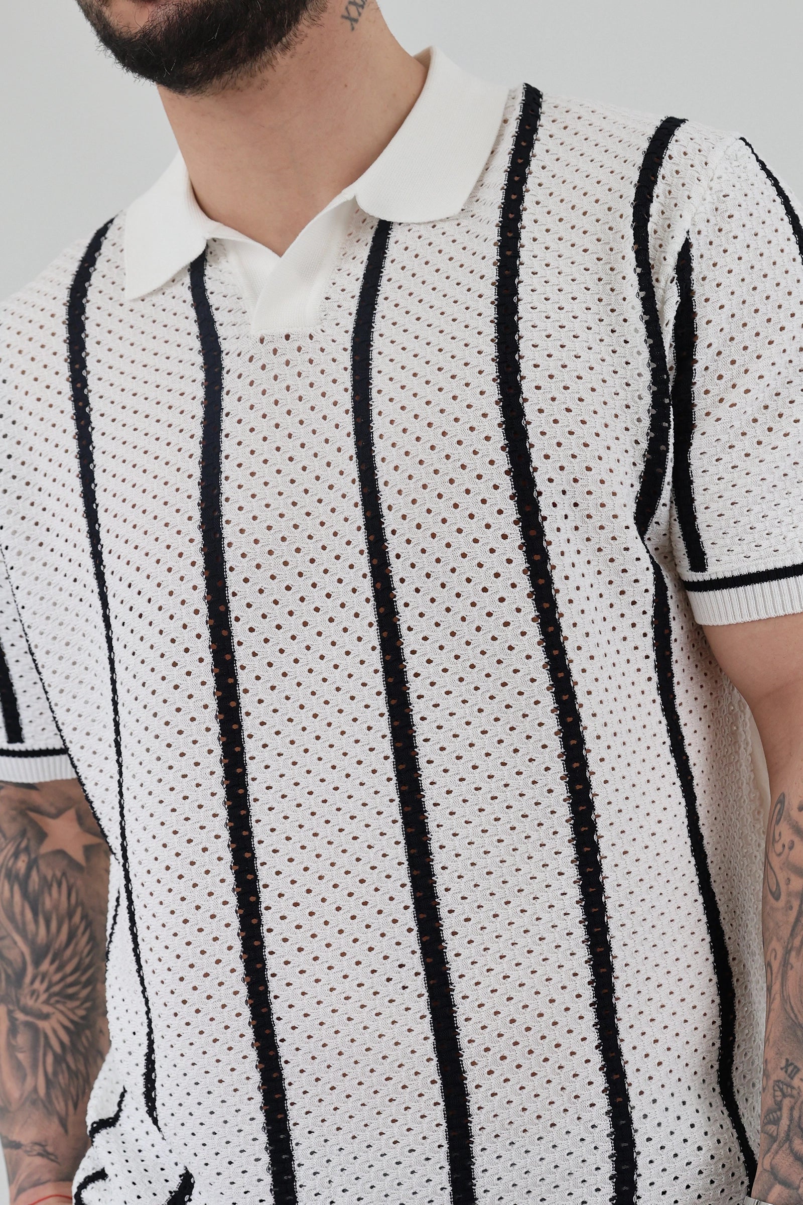 Maice striped crochet