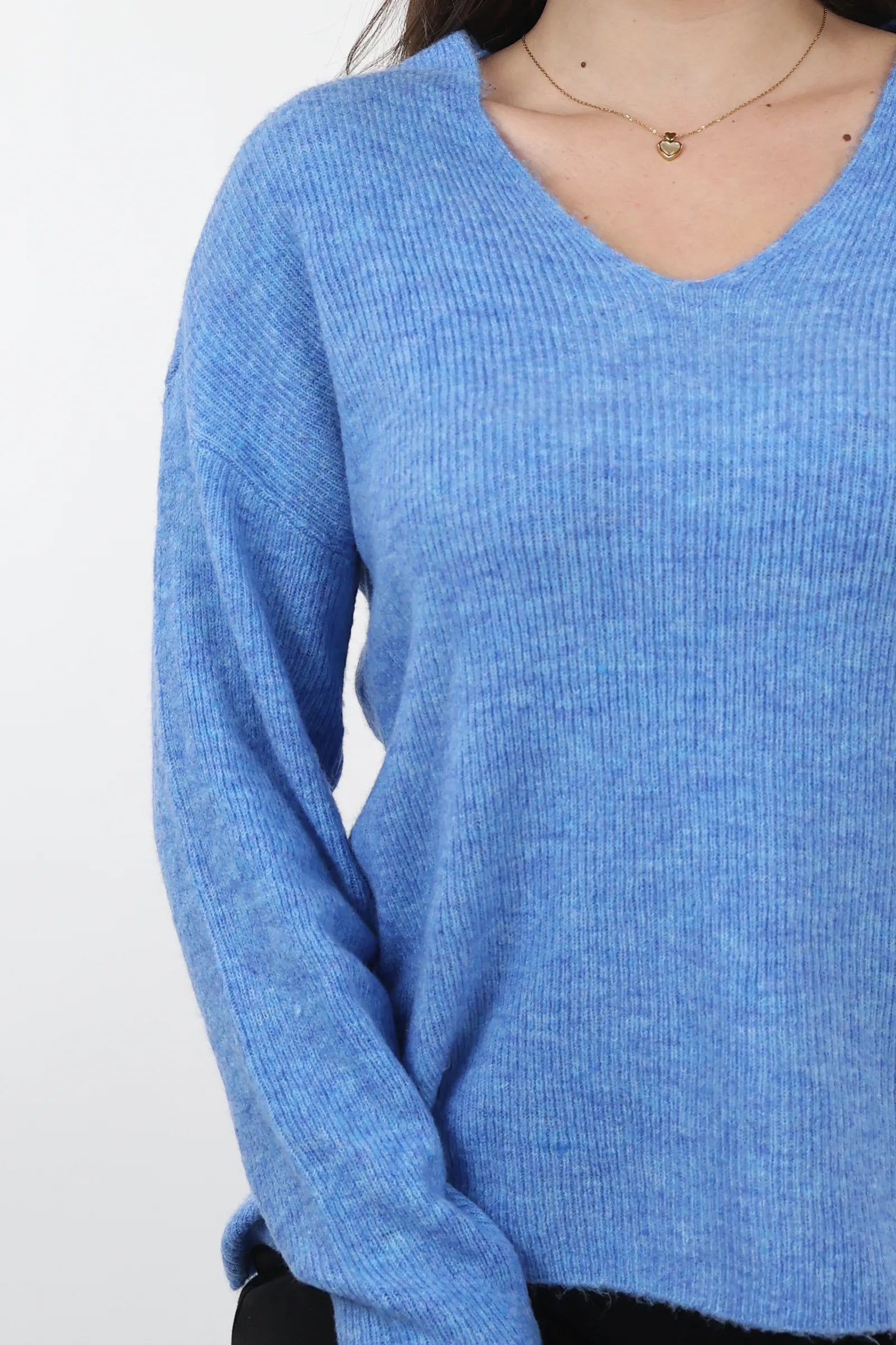 XHEMPER Deep V Knit