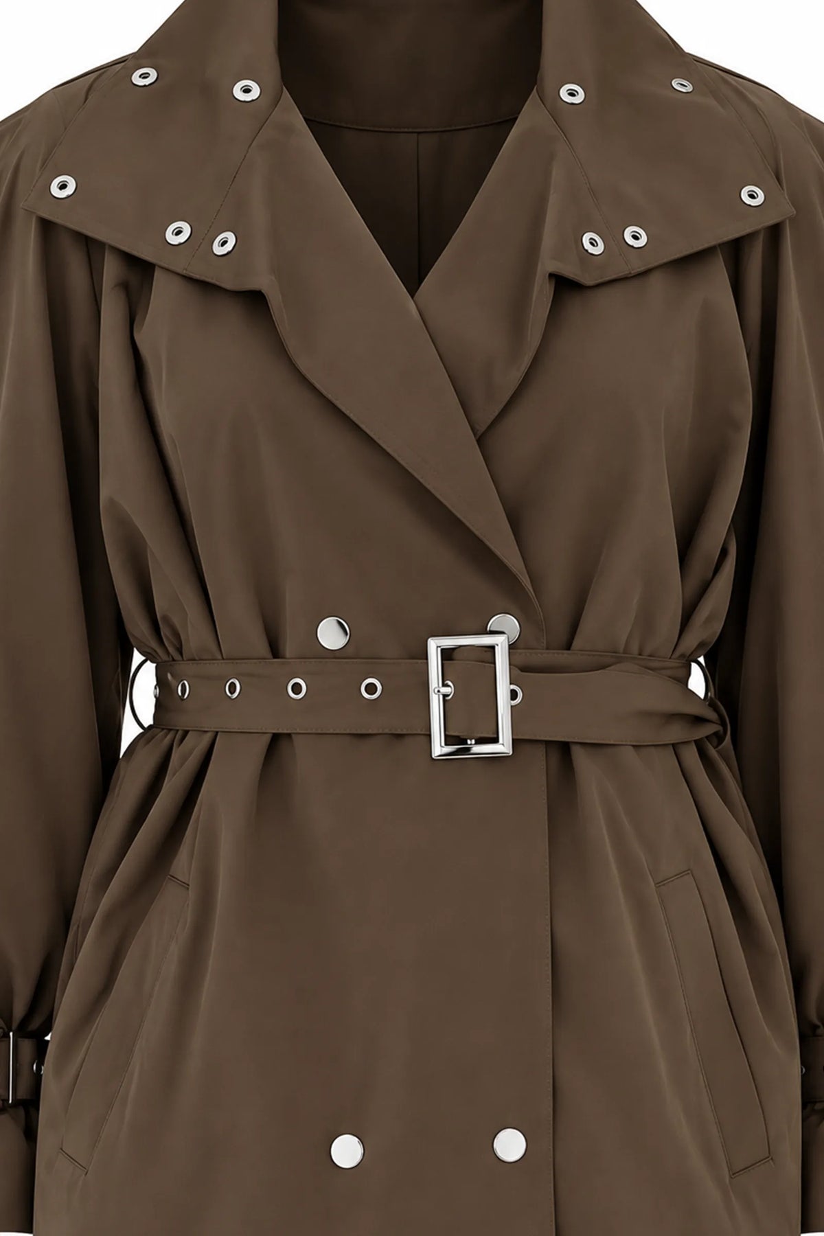 Jakne belted short trench