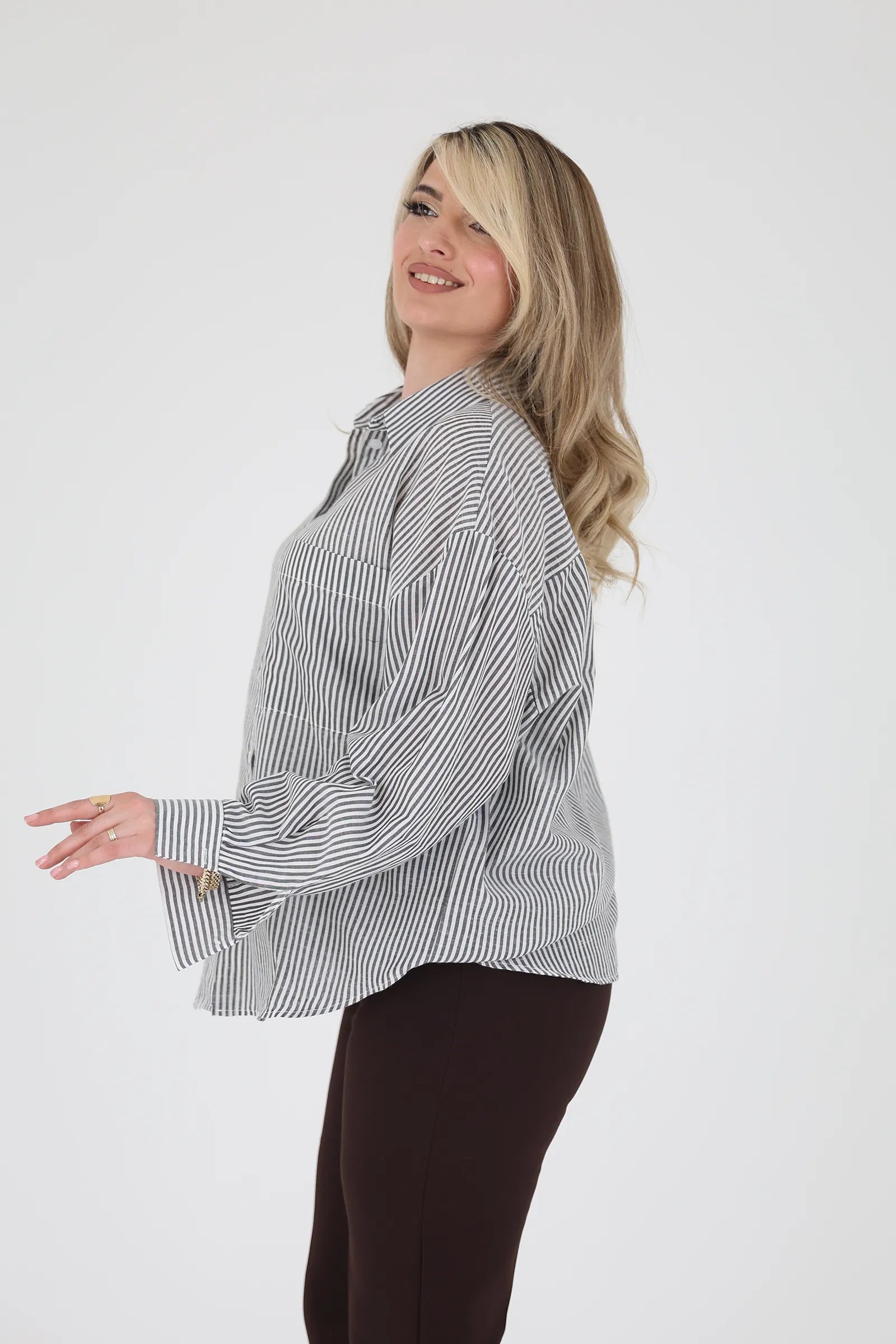 Kemishe striped oversized