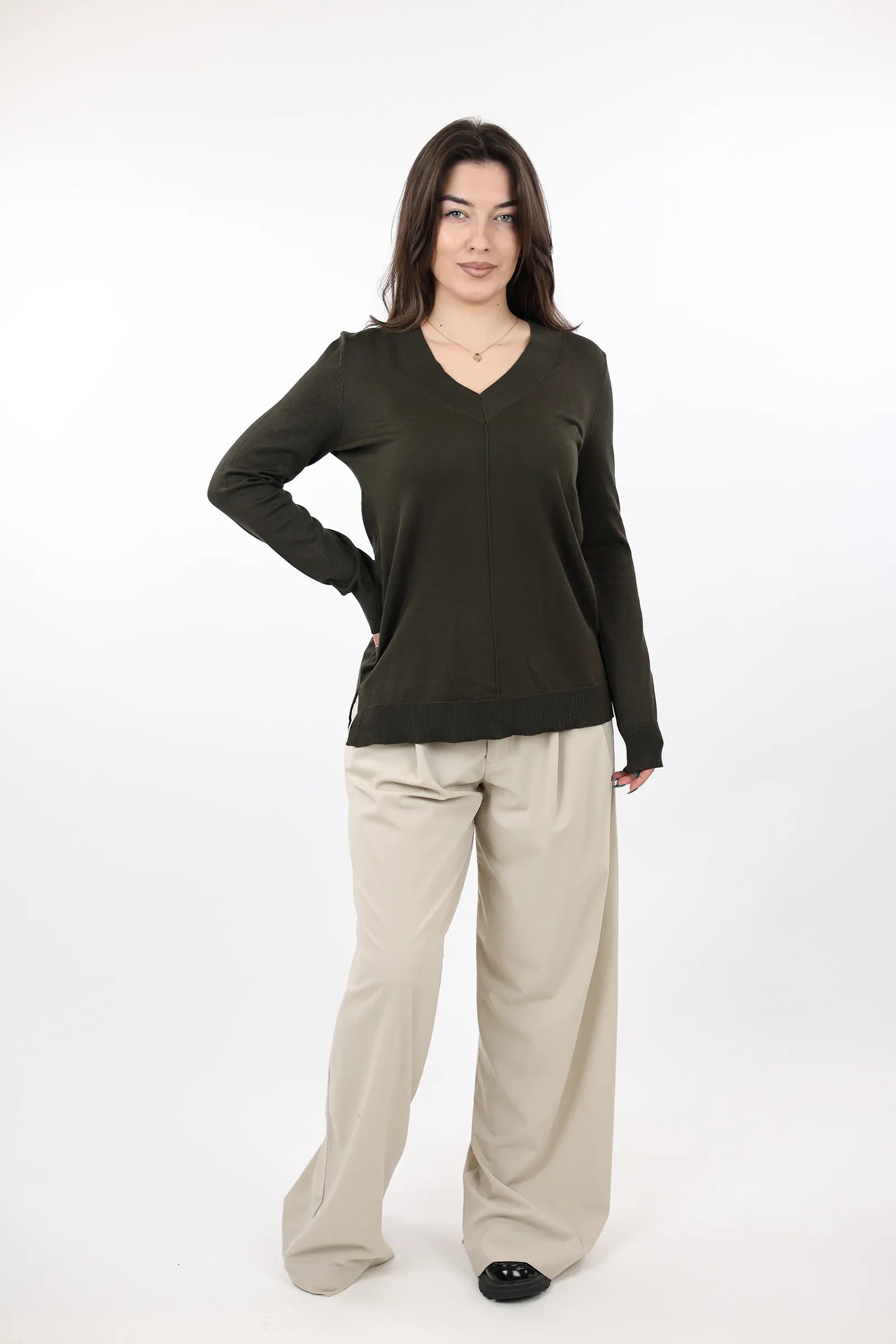 XHEMPER Merino V-Neck