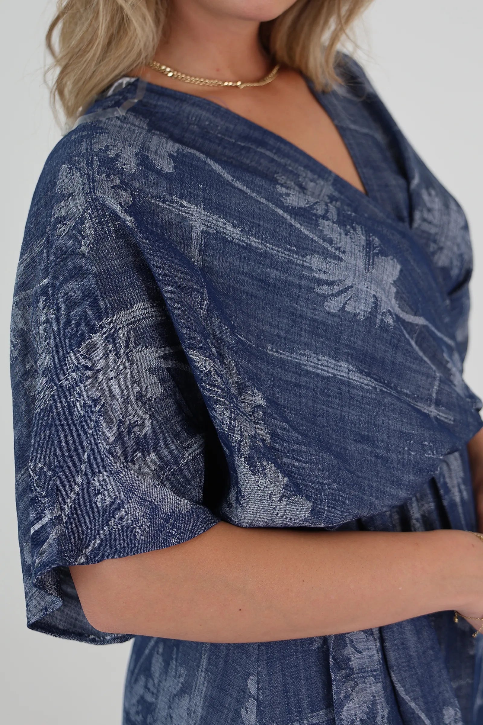 Fustan blue tropical