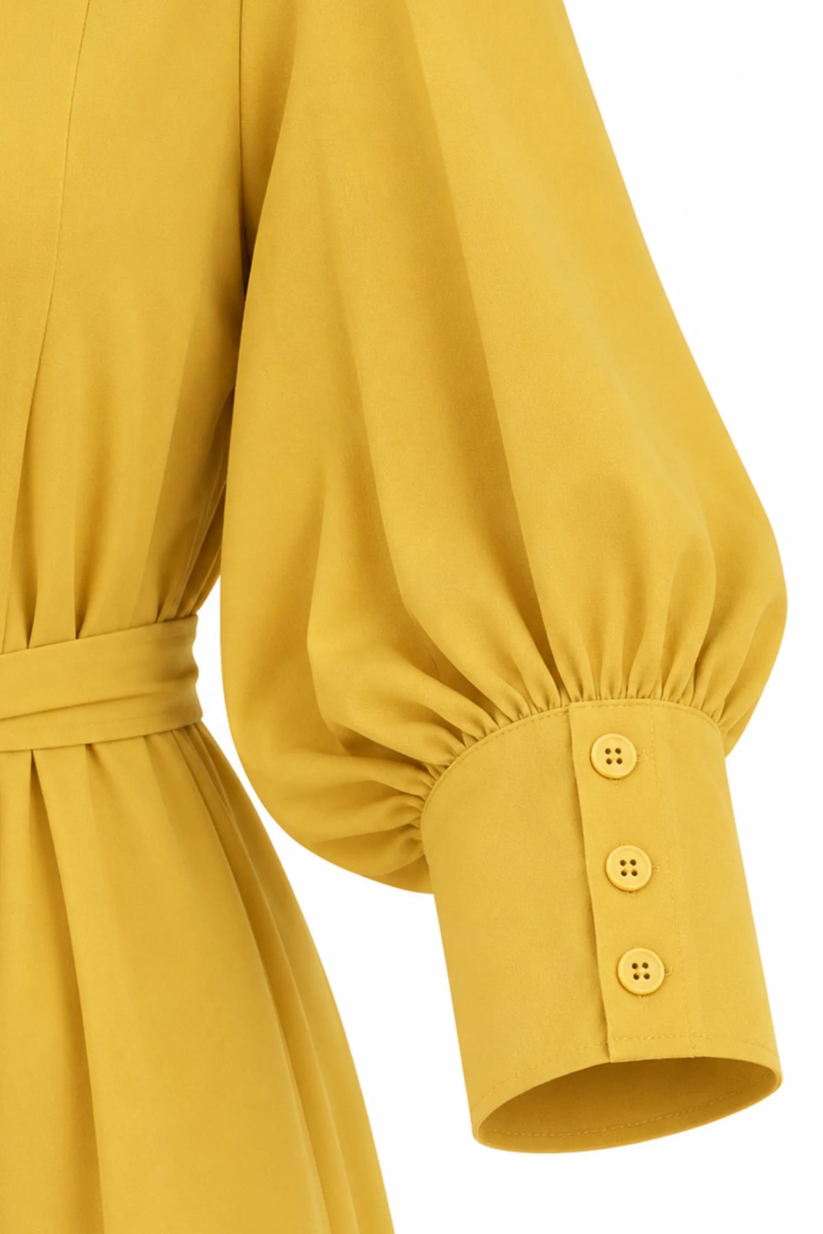 Fustan  long-sleeved mustard