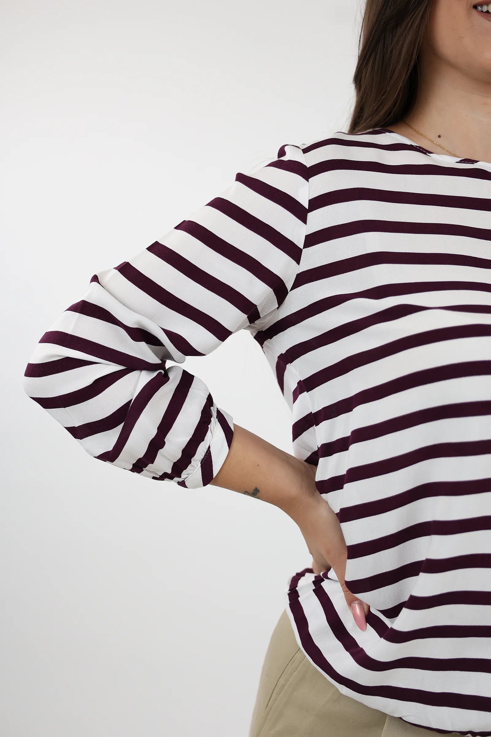 BLUZË WHITE STRIPED