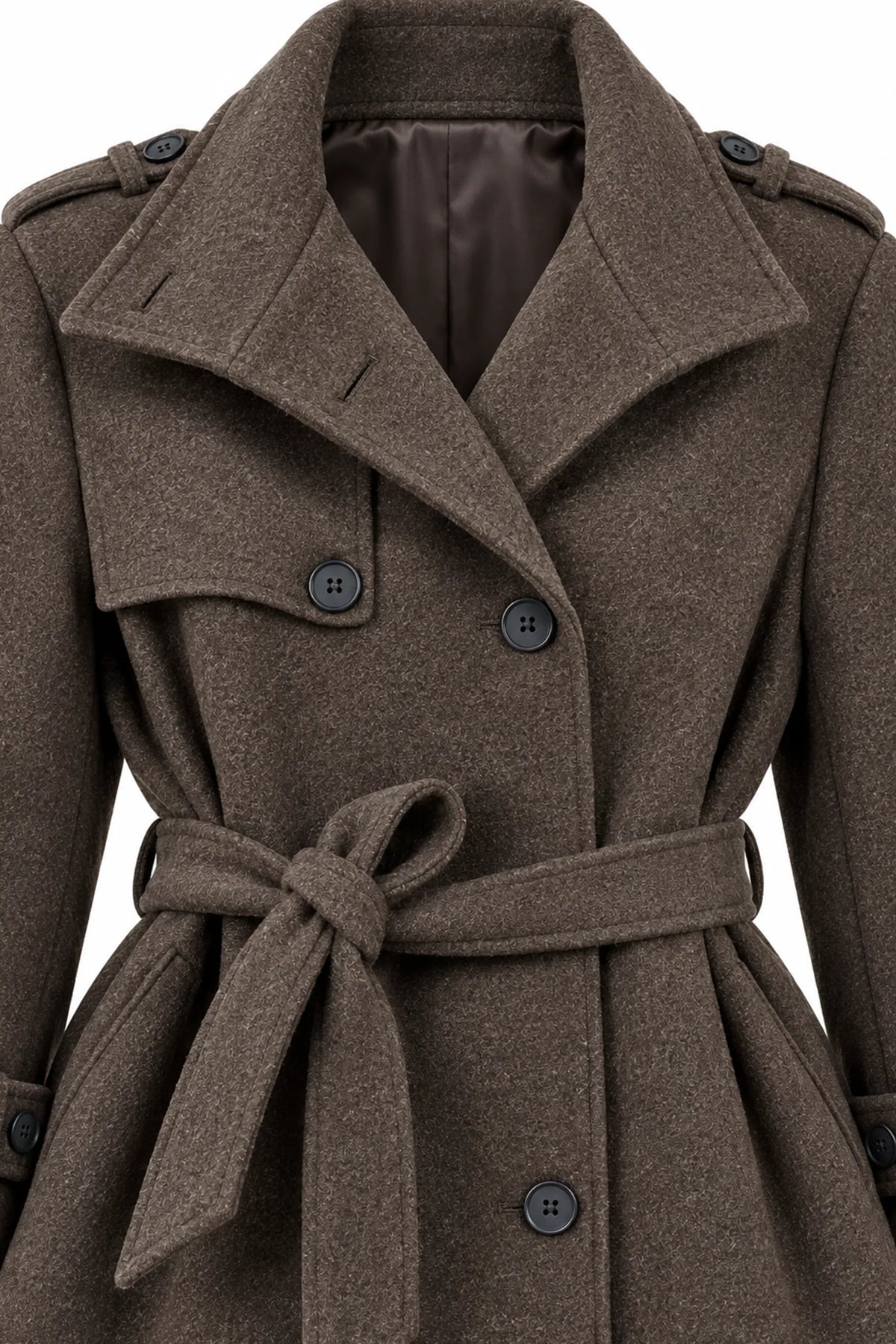 Jakne belted wool
