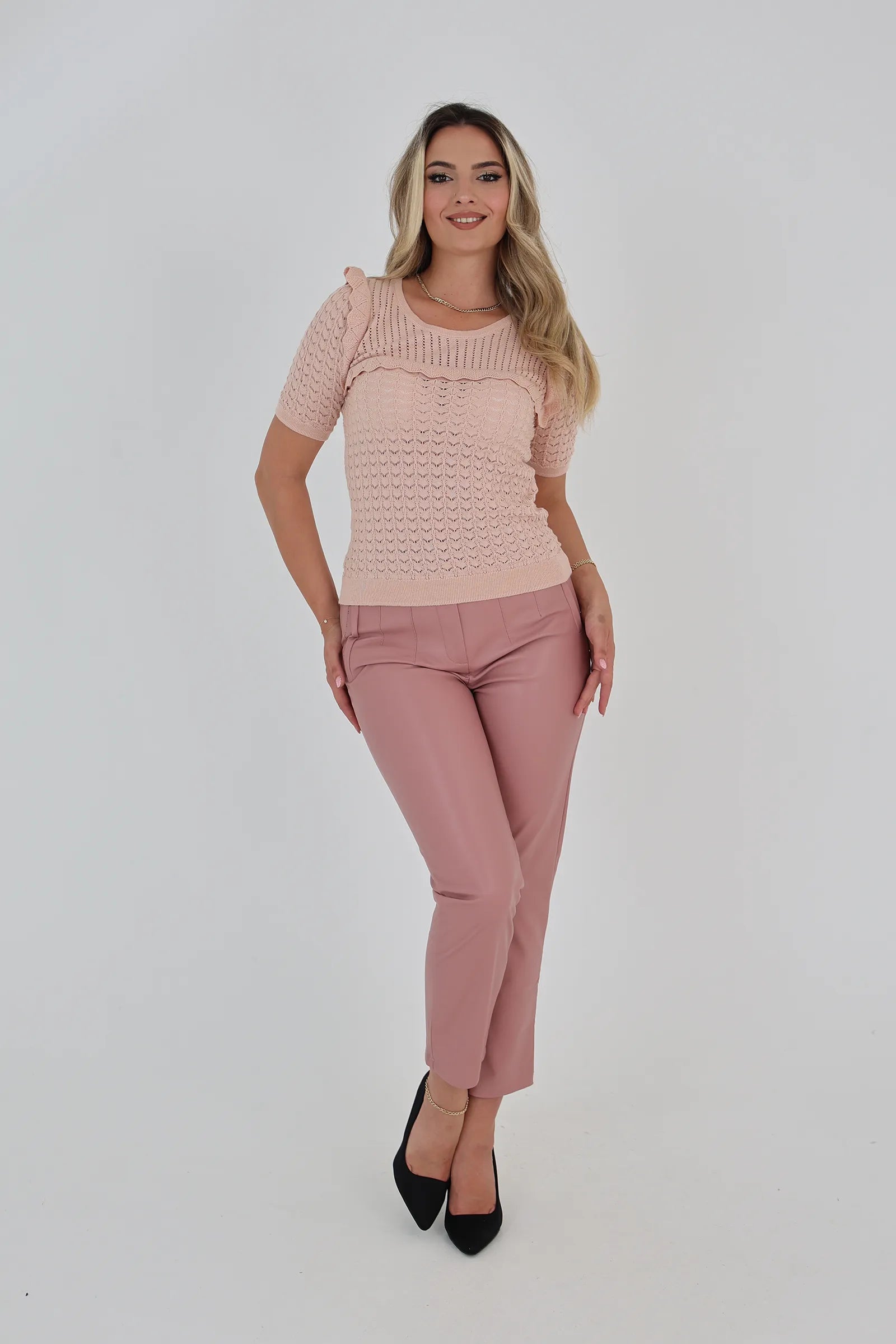 Maice pink pointelle