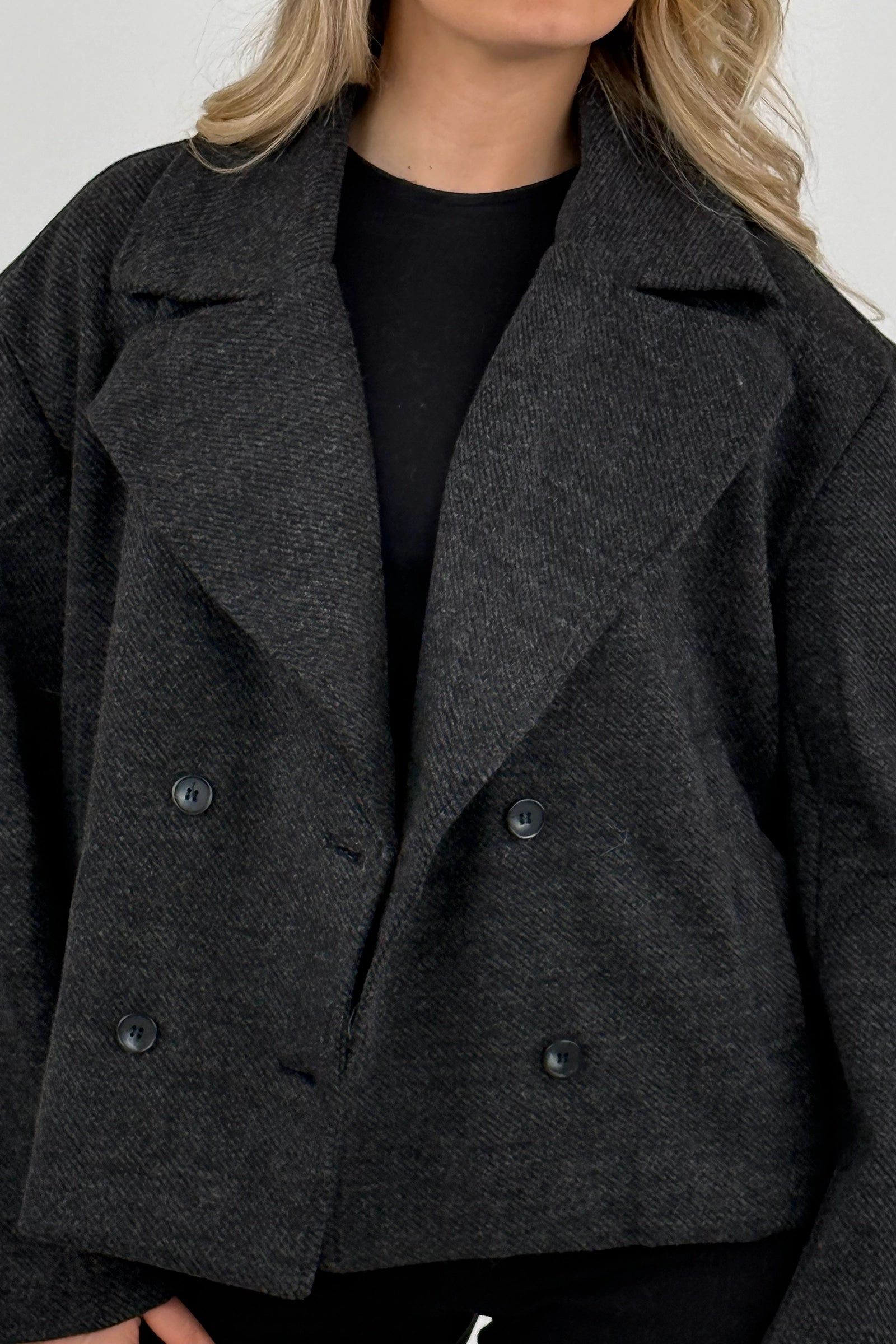 Pallto breasted short coat