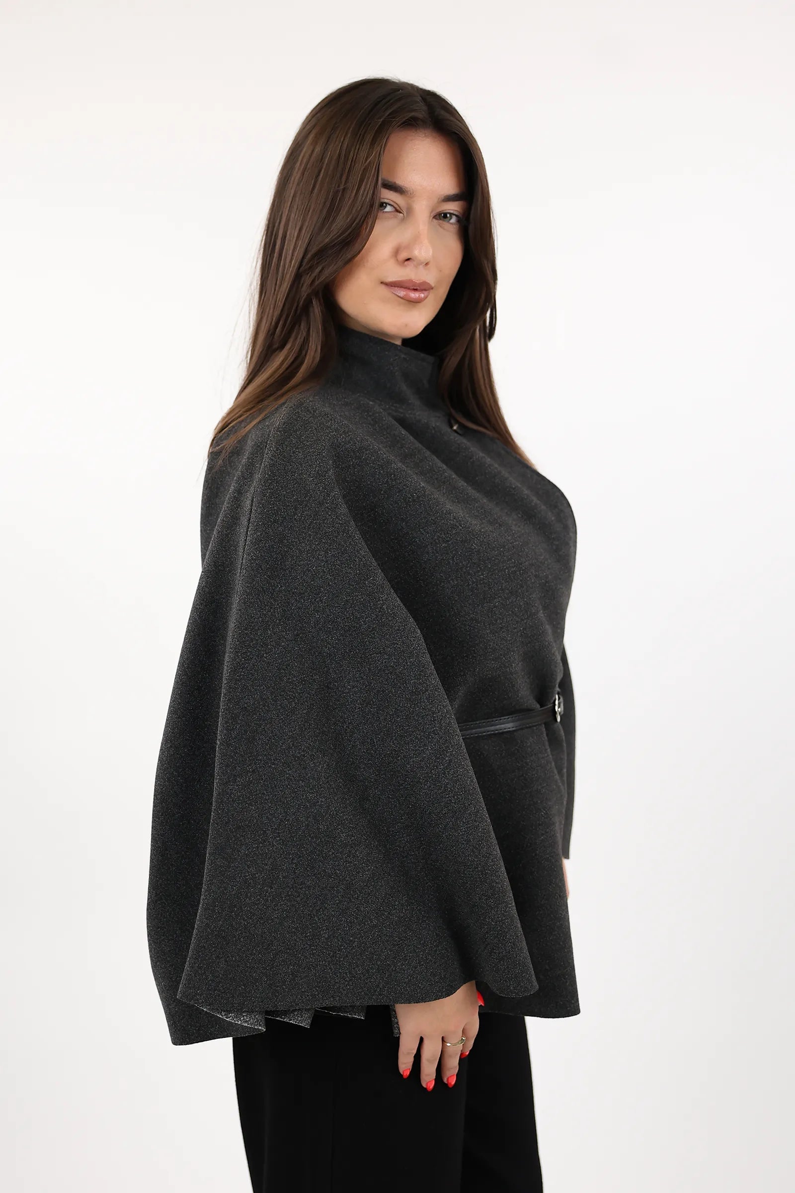 PALLTO BELTED PONCHO